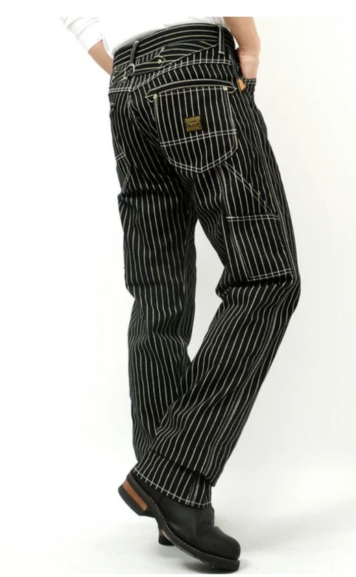 Vanson Leathers Vanson Leather Wabash Stripe Buckle Back Carpenter Pants Size US 31 - 3 Thumbnail