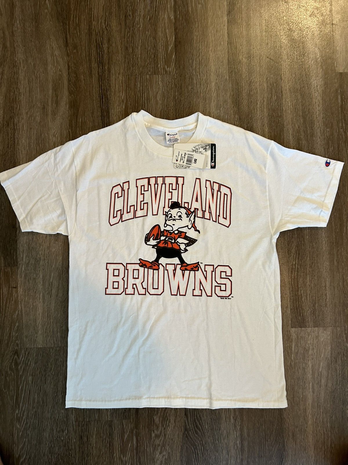 Champion Vintage NFL Cleveland Browns Sweatshirt Early 1980S-1990 Size XL Made in USA