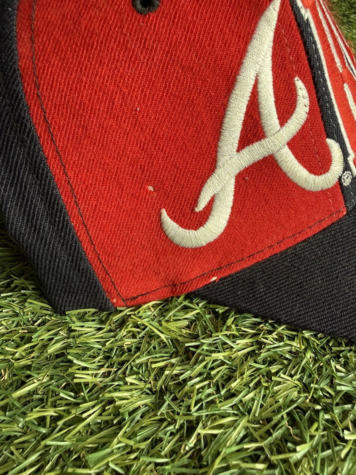 Starter Vintage Starter Atlanta Braves Snapback Hat Tripower Wool Size ONE SIZE - 10 Thumbnail