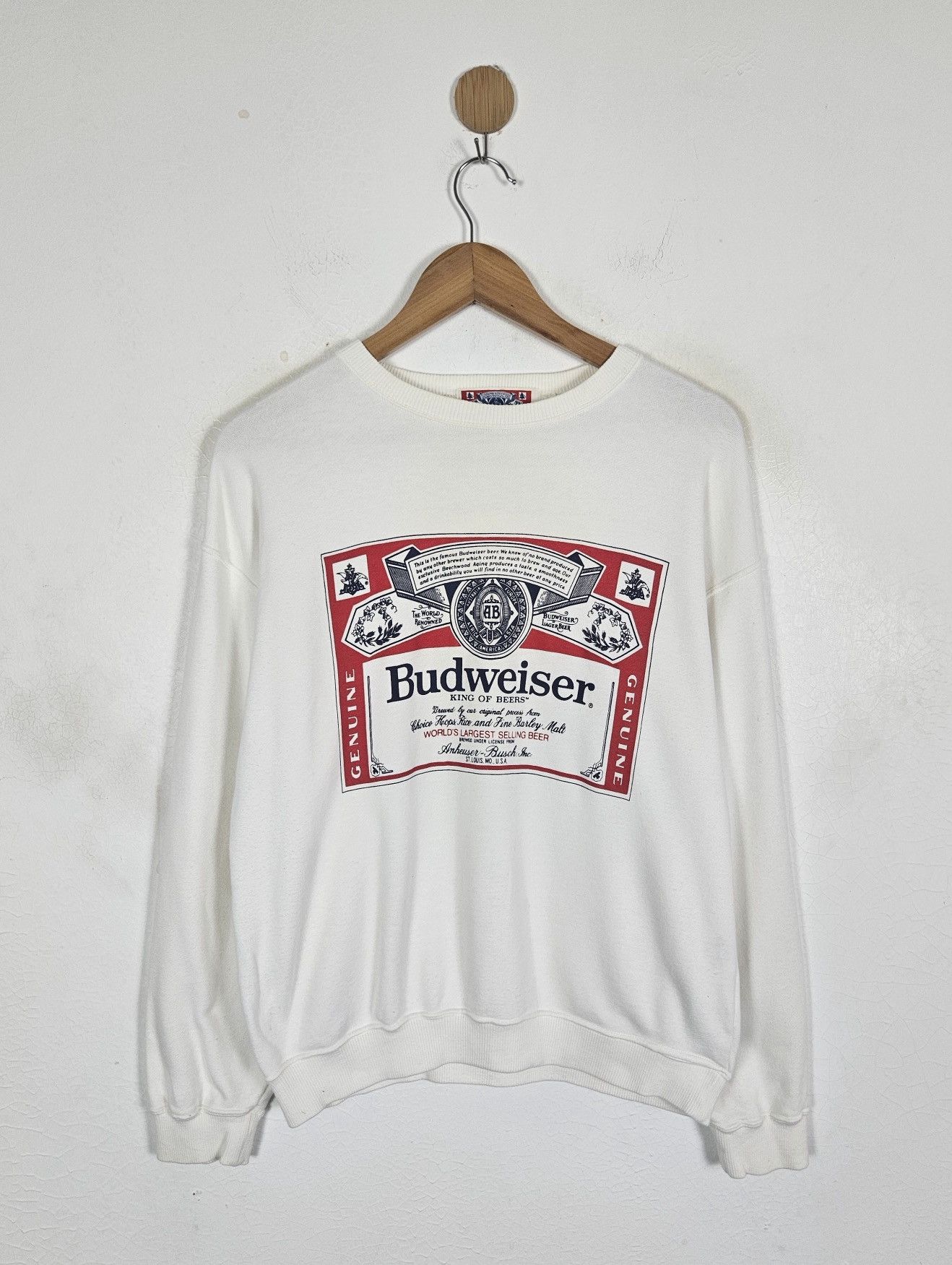 Budweiser Vintage Budweiser american beer sweatshirt Size US M / EU 48-50 / 2 - 1 Thumbnail