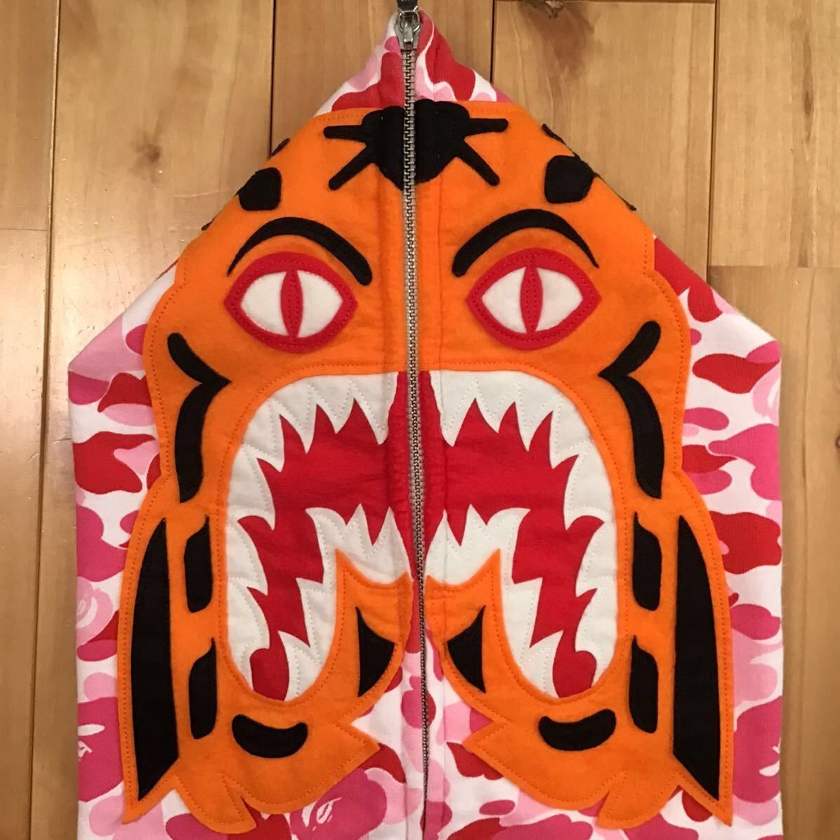 Bape BAPE ABC camo pink tiger full zip hoodie a bathing ape Size US XL / EU 56 / 4 - 3 Thumbnail