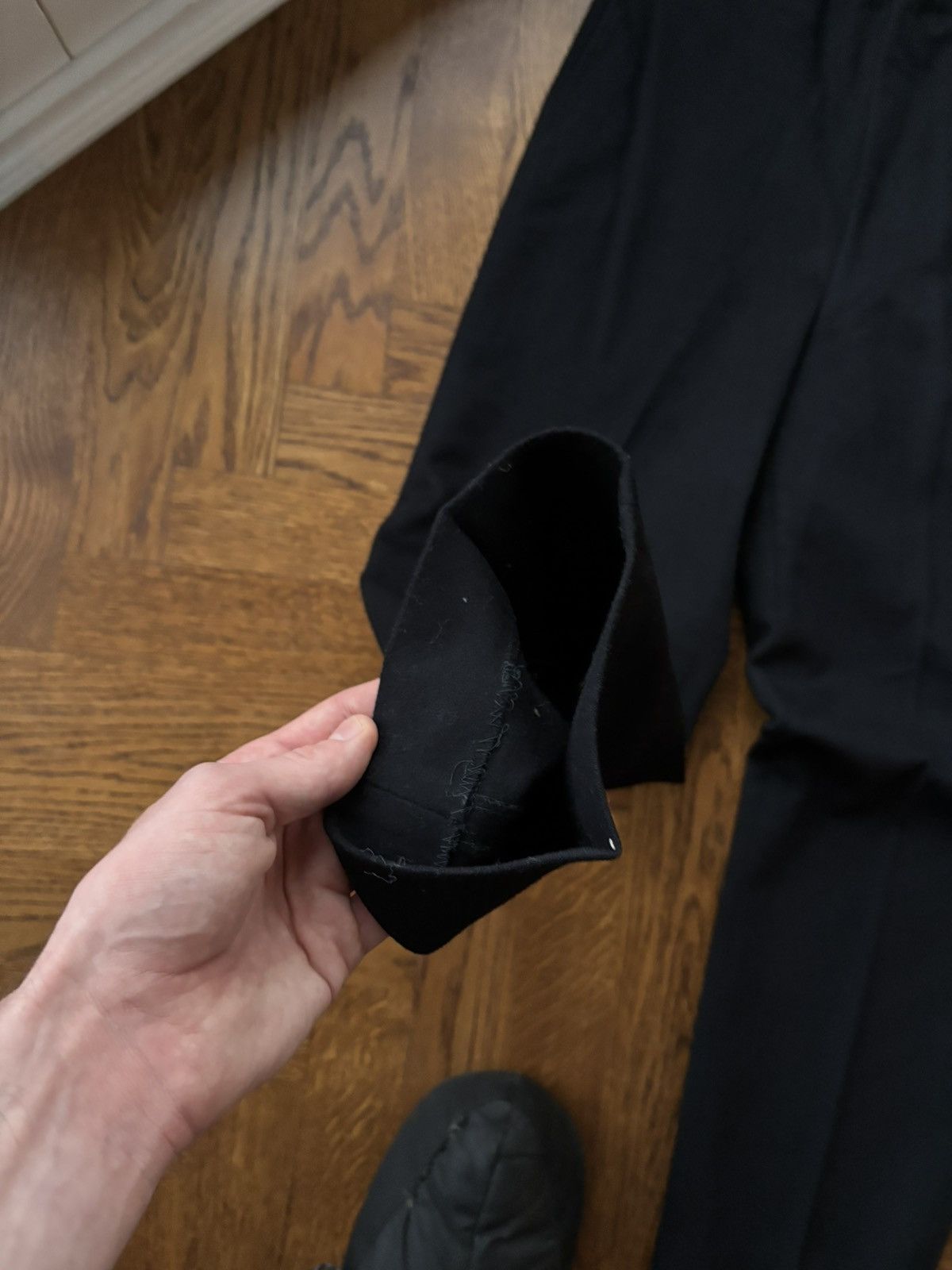 Vintage 1960s Sailor Trousers Vintage Heavyweight Wool Canadian Navy Size 34R - 6 Thumbnail