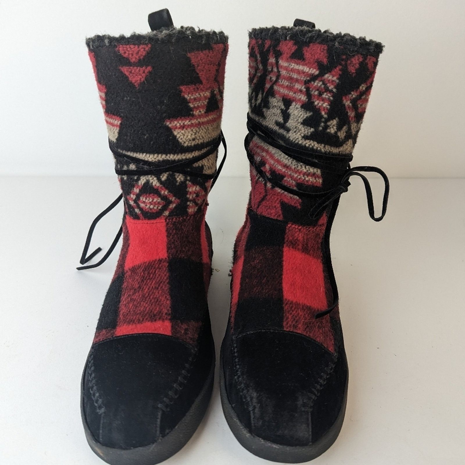Steve Madden Madden Girl Jackmen Plaid Boots - 7.5 Size US 7.5 / IT 37.5 - 6 Thumbnail