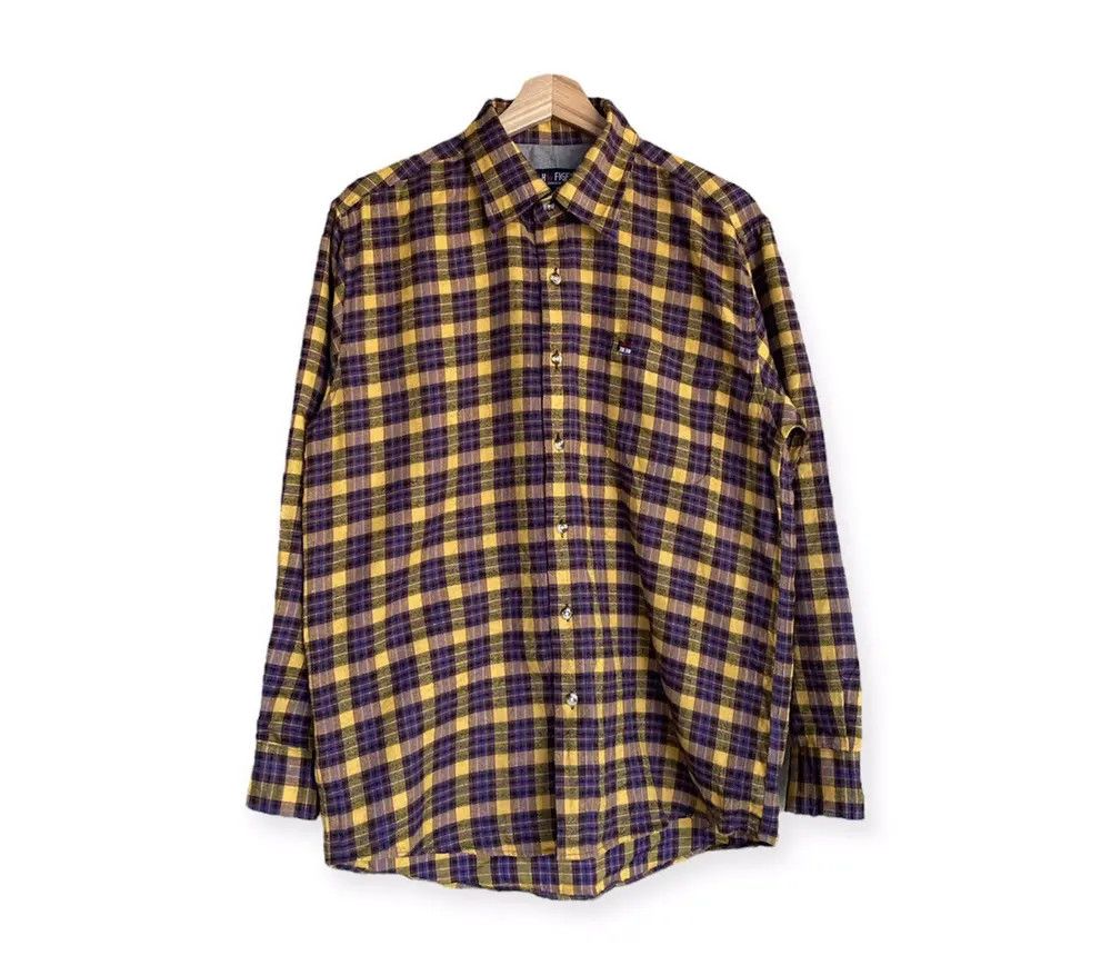 Vintage Vintage H By Figer Plaid Tartan Flannel Shirt Size US M / EU 48-50 / 2 - 1 Thumbnail