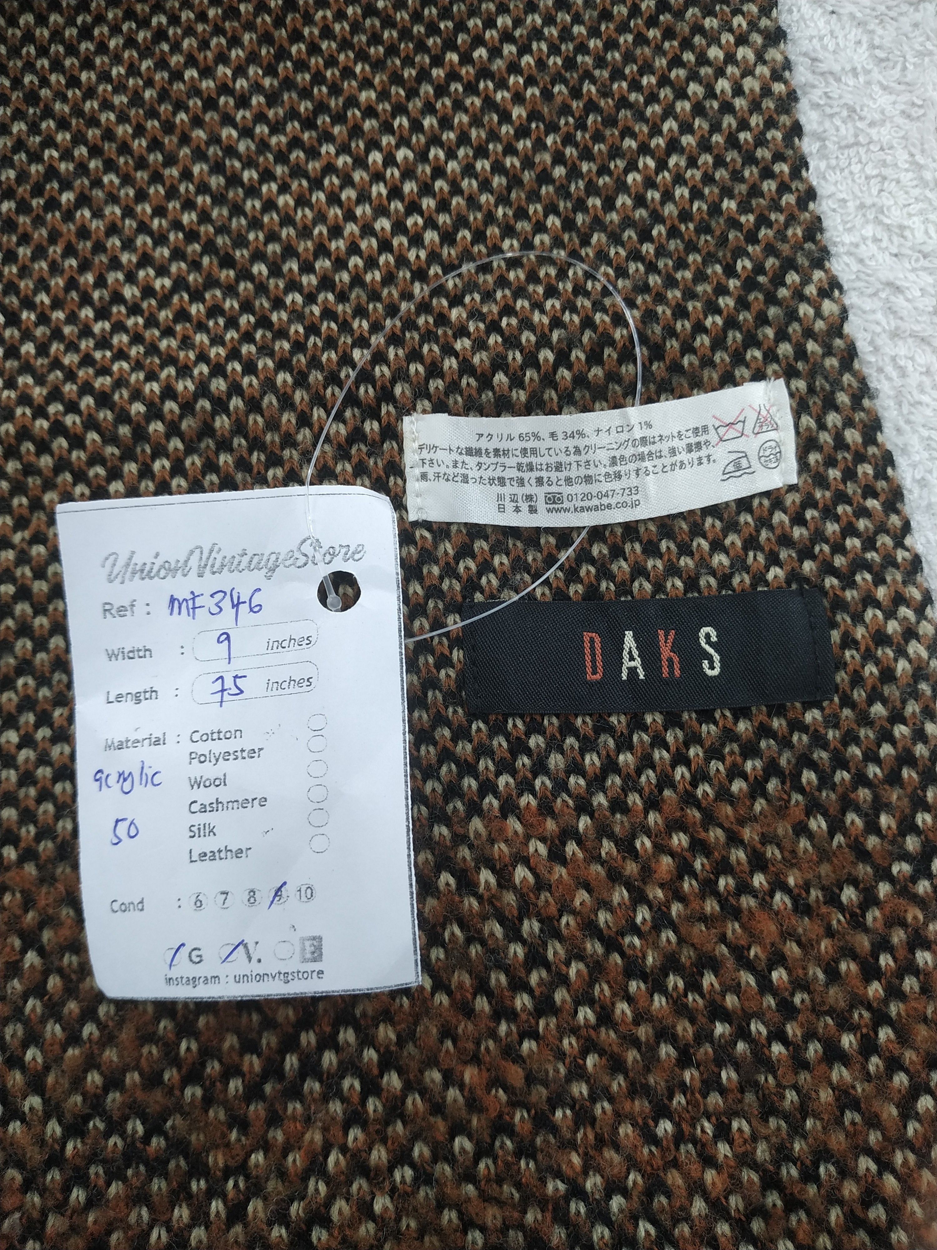 DAKS Vintage Daks Scarf/Muffler/Neckwear MF346 Size ONE SIZE - 5 Thumbnail