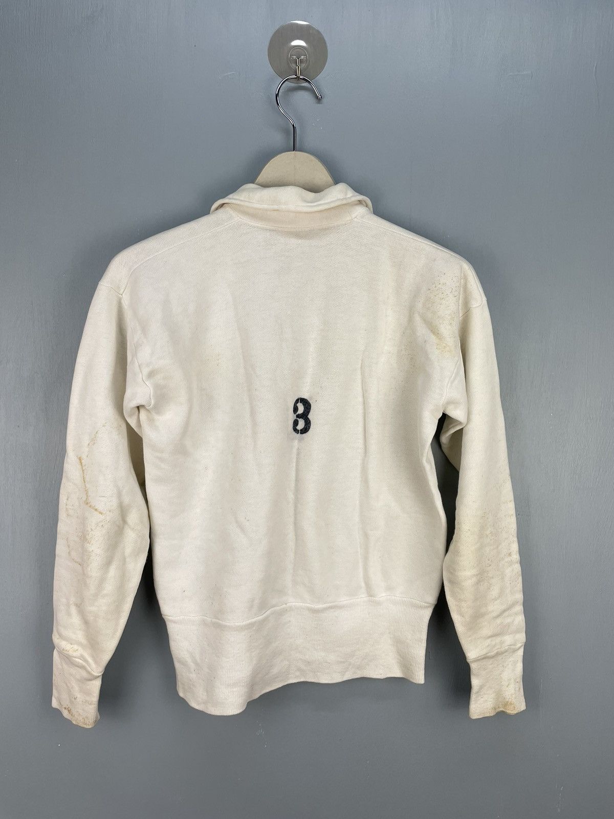 Vintage Vintage 50s Healthknit Football 56 half zip sweatshirt Size US S / EU 44-46 / 1 - 2 Thumbnail