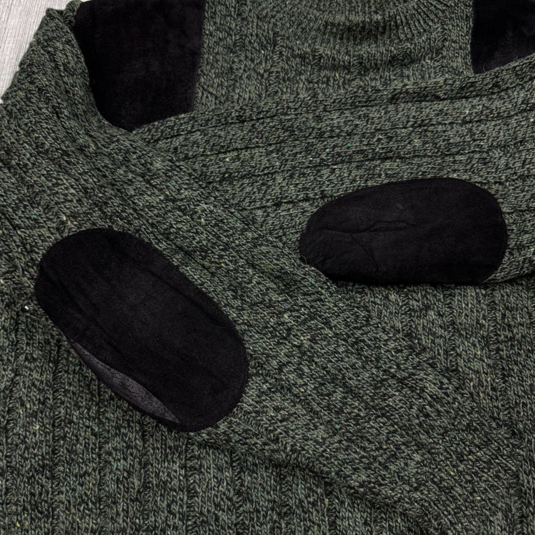 Orvis VINTAGE Orvis Men's Hunting Sweater Wool Blend Crew Neck Long Sleeve Green 80s Outdoor Shooting Winter Fall Size US M / EU 48-50 / 2 - 6 Thumbnail