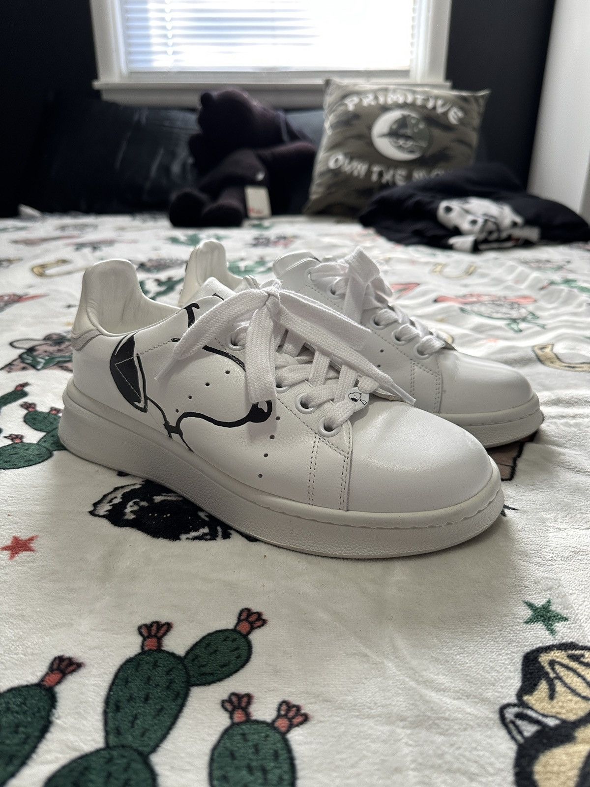 Marc Jacobs × Peanuts Leather Tennis Shoe Sneakers Size US 7 / EU 40 - 1 Thumbnail