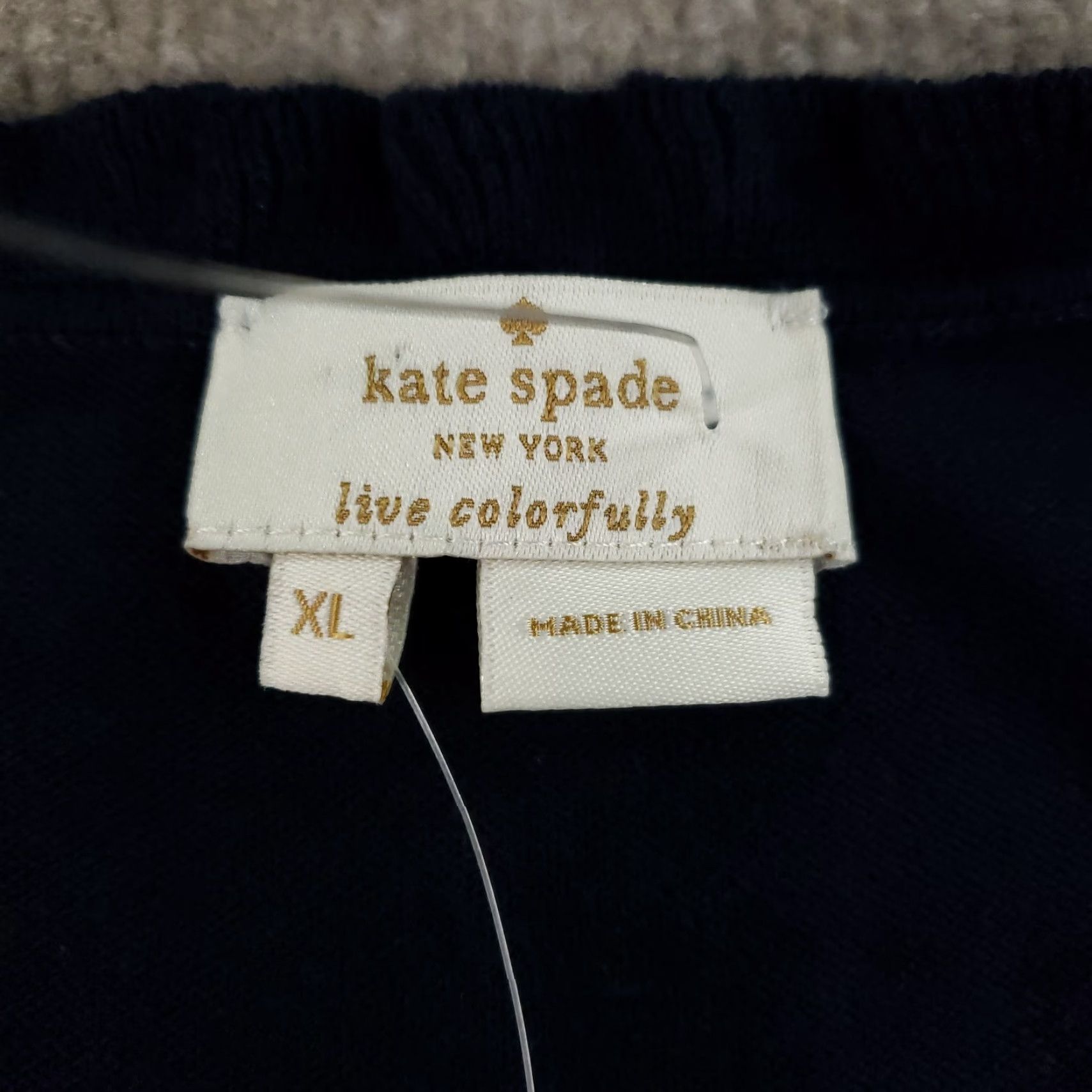 Vintage Kate Spade New York Lightweight Blue Sweater Women XL 3/4 Sleeve Ruffle Pullover Designer Preppy Size XL / US 12-14 / IT 48-50 - 5 Thumbnail