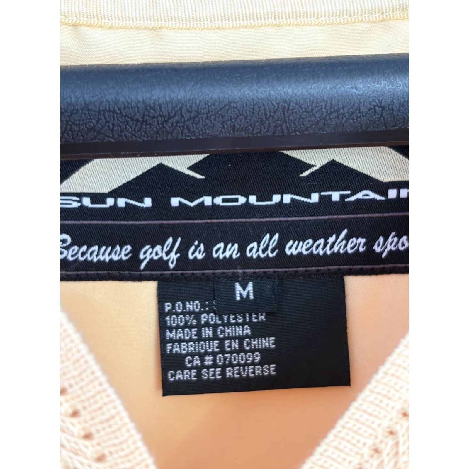Vintage VINTAGE Sun Mountain Windbreaker Golf Houndstooth Pullover Lined Reversible Pockets Elastic Waist Yellow M Mens Size US M / EU 48-50 / 2 - 7 Thumbnail