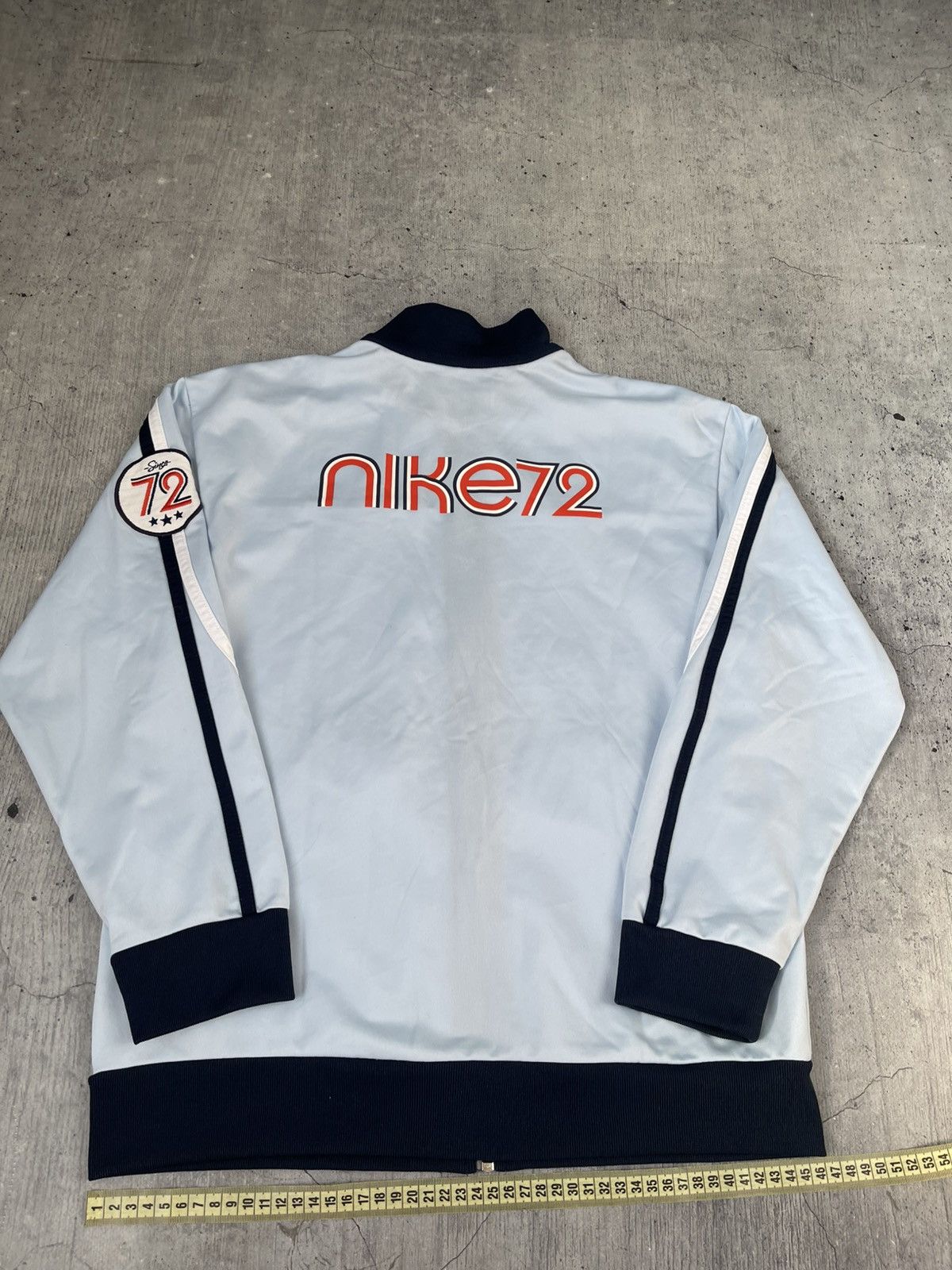 Nike Nike 72 Baby Blue Olympian ZipUp Hoodie Vintage Track Jacket Size US S / EU 44-46 / 1 - 11 Thumbnail