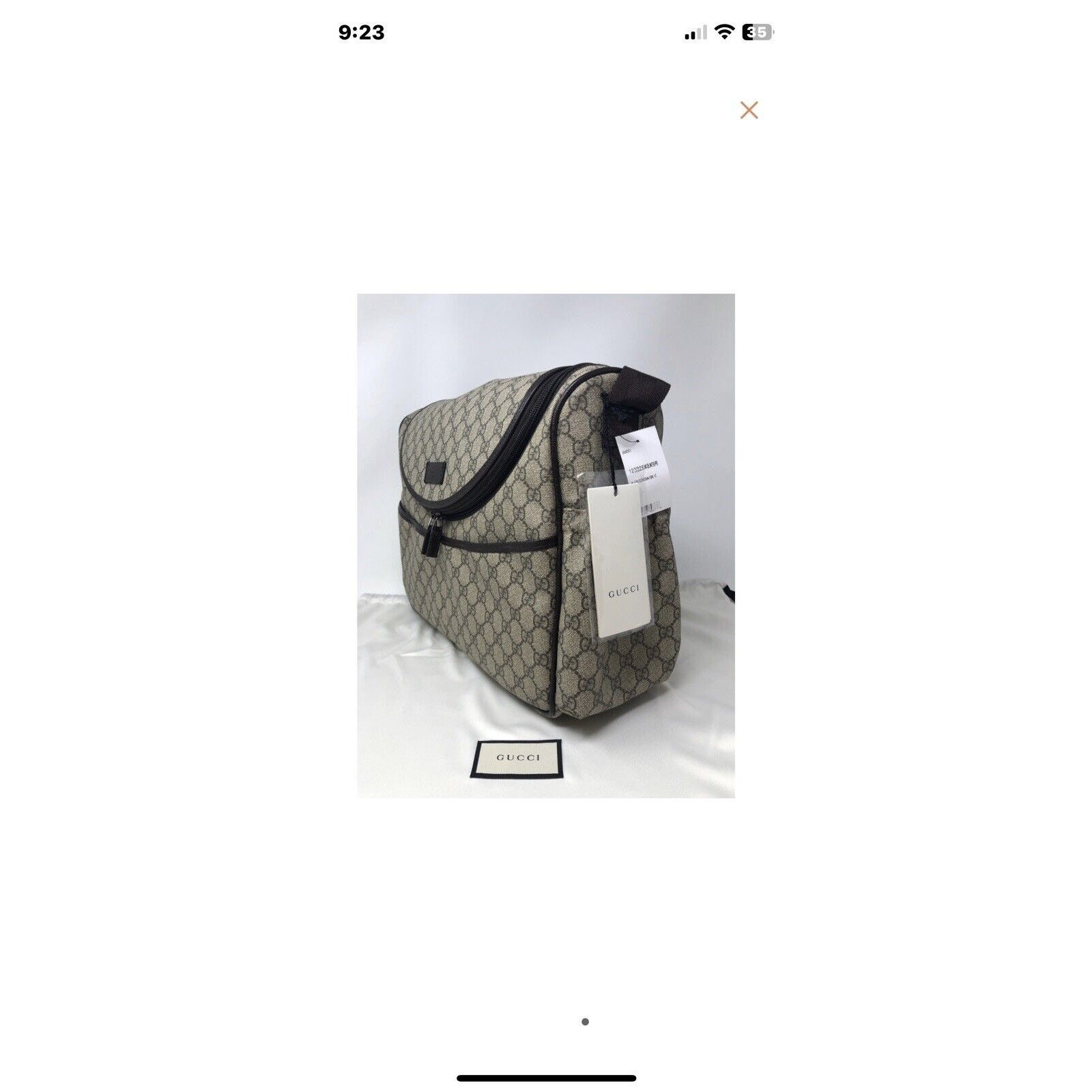 Gucci New Authentic GUCCI GG Supreme Diaper Bag Brand New! Size ONE SIZE - 7 Thumbnail