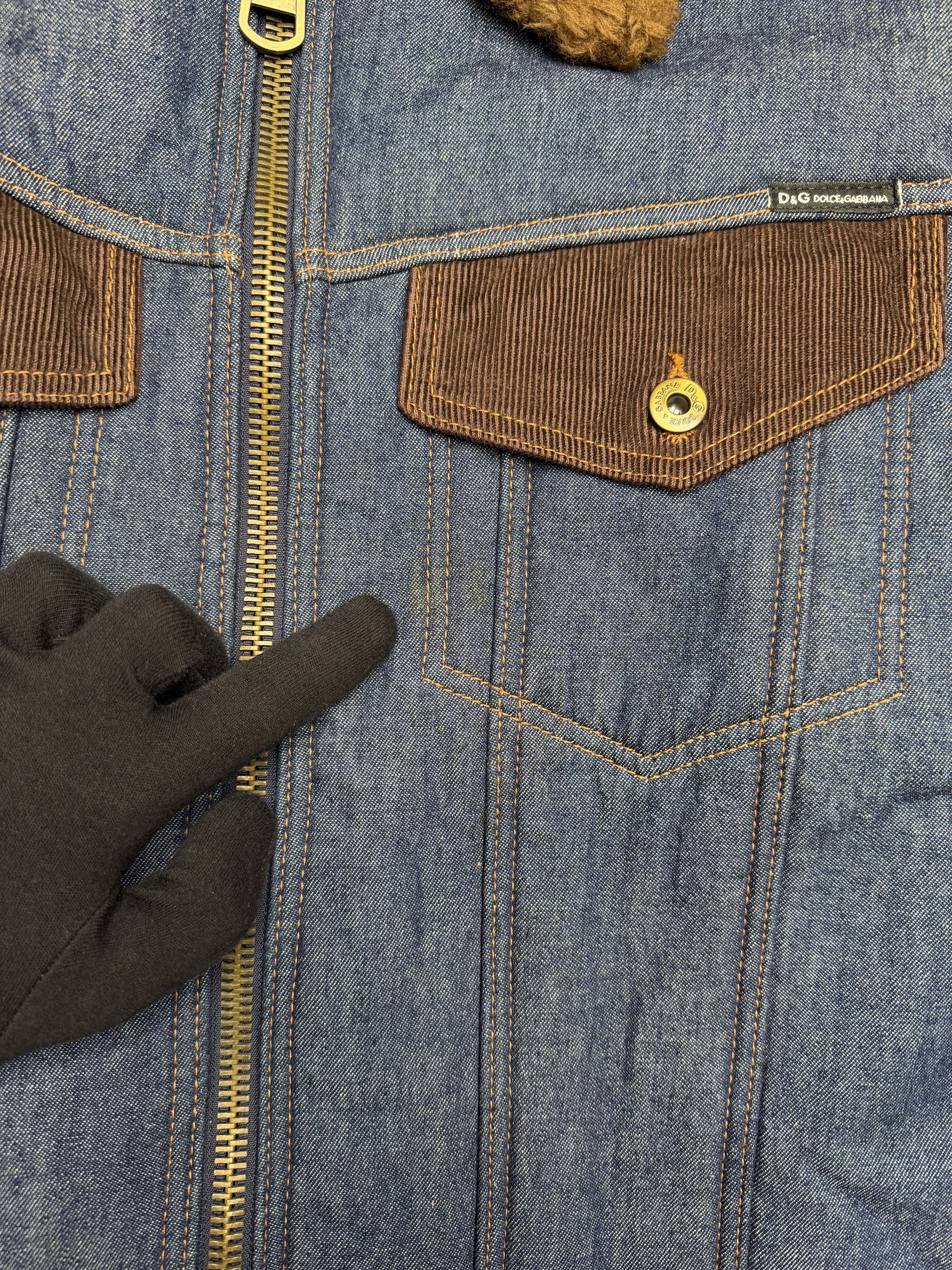 Dolce & Gabbana vintage D&G faux fur lined denim trucket jacket Size US M / EU 48-50 / 2 - 6 Thumbnail