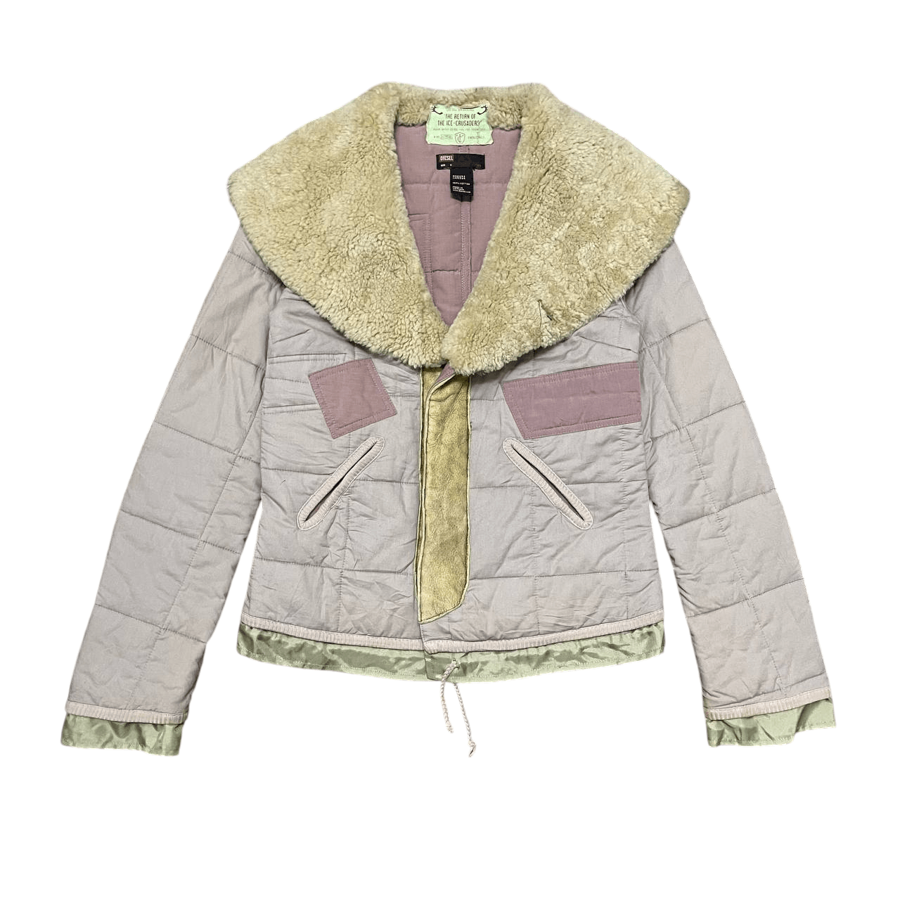Diesel Vintage Diesel Quilted Sherpa Jacket Size US S / EU 44-46 / 1 - 1 Thumbnail