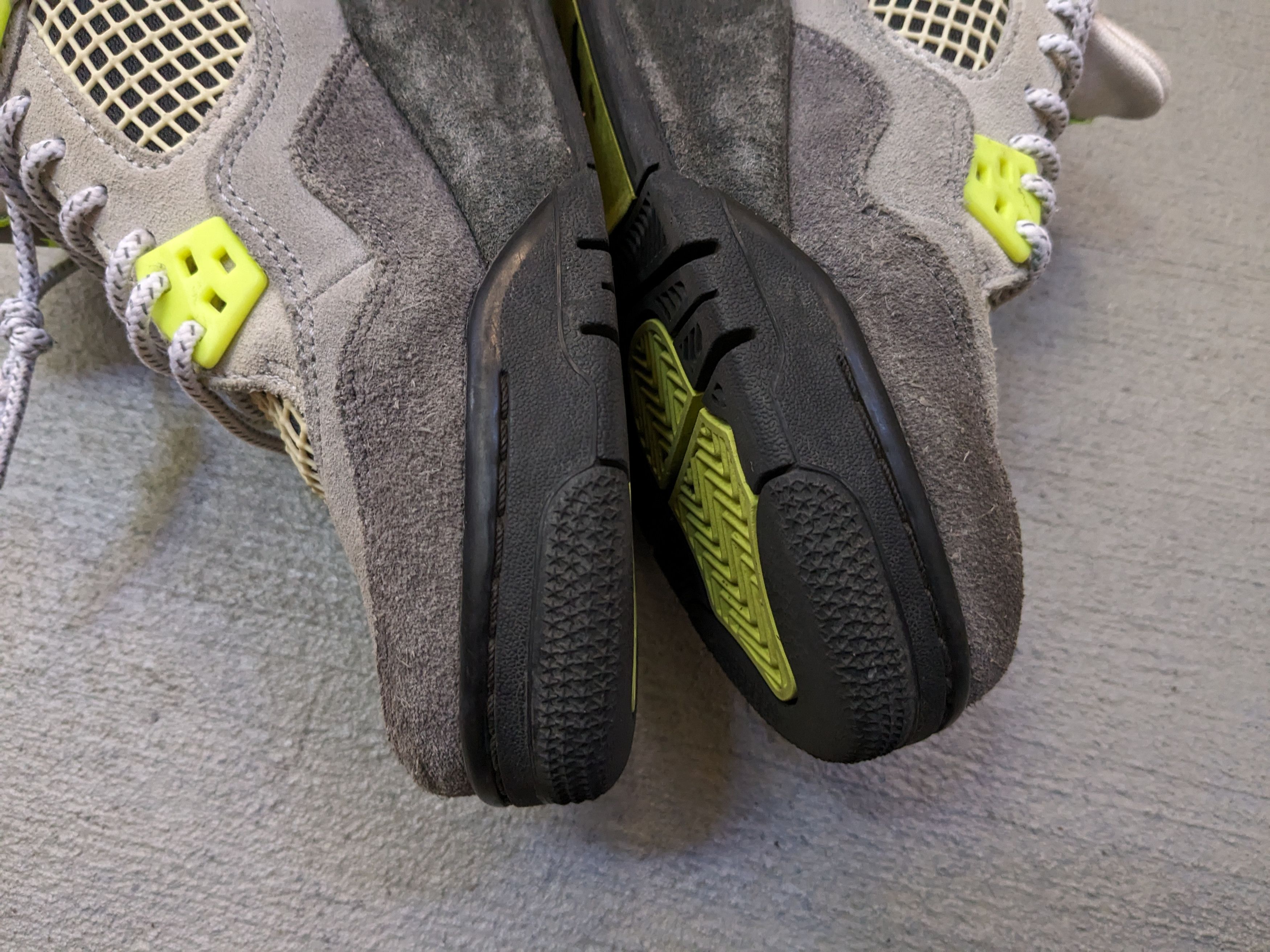 Jordan Brand Nike Air Jordan 4 Retro SE Neon Green Gray Suede CT5343-007 Size US 6.5 / EU 39-40 - 11 Thumbnail