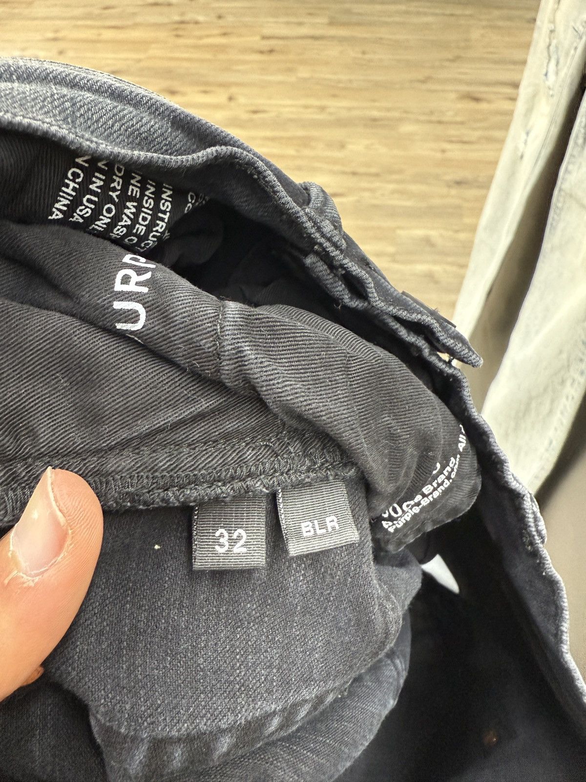 Purple Purple Black Denim Jeans Size US 32 / EU 48 - 12 Thumbnail