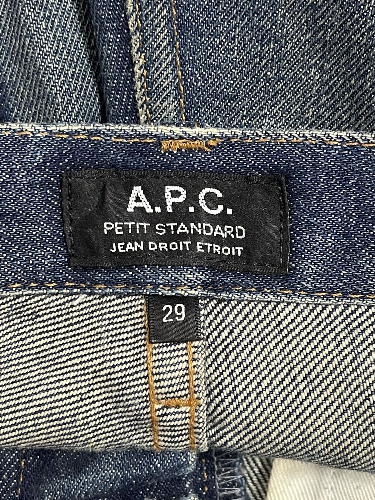 A.P.C. Vintage A.P.C Petit Selvedge Blue Wash Jeans Droit Etroit Size US 32 / EU 48 - 13 Thumbnail