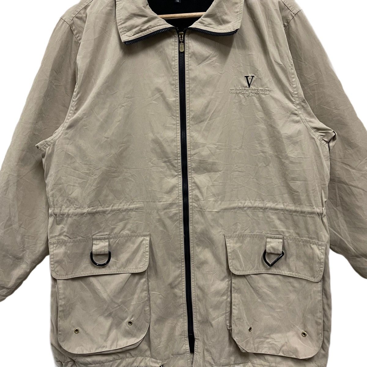 Japanese Brand Vintage Claudio Valentino nylon jacket Size US L / EU 52-54 / 3 - 4 Thumbnail