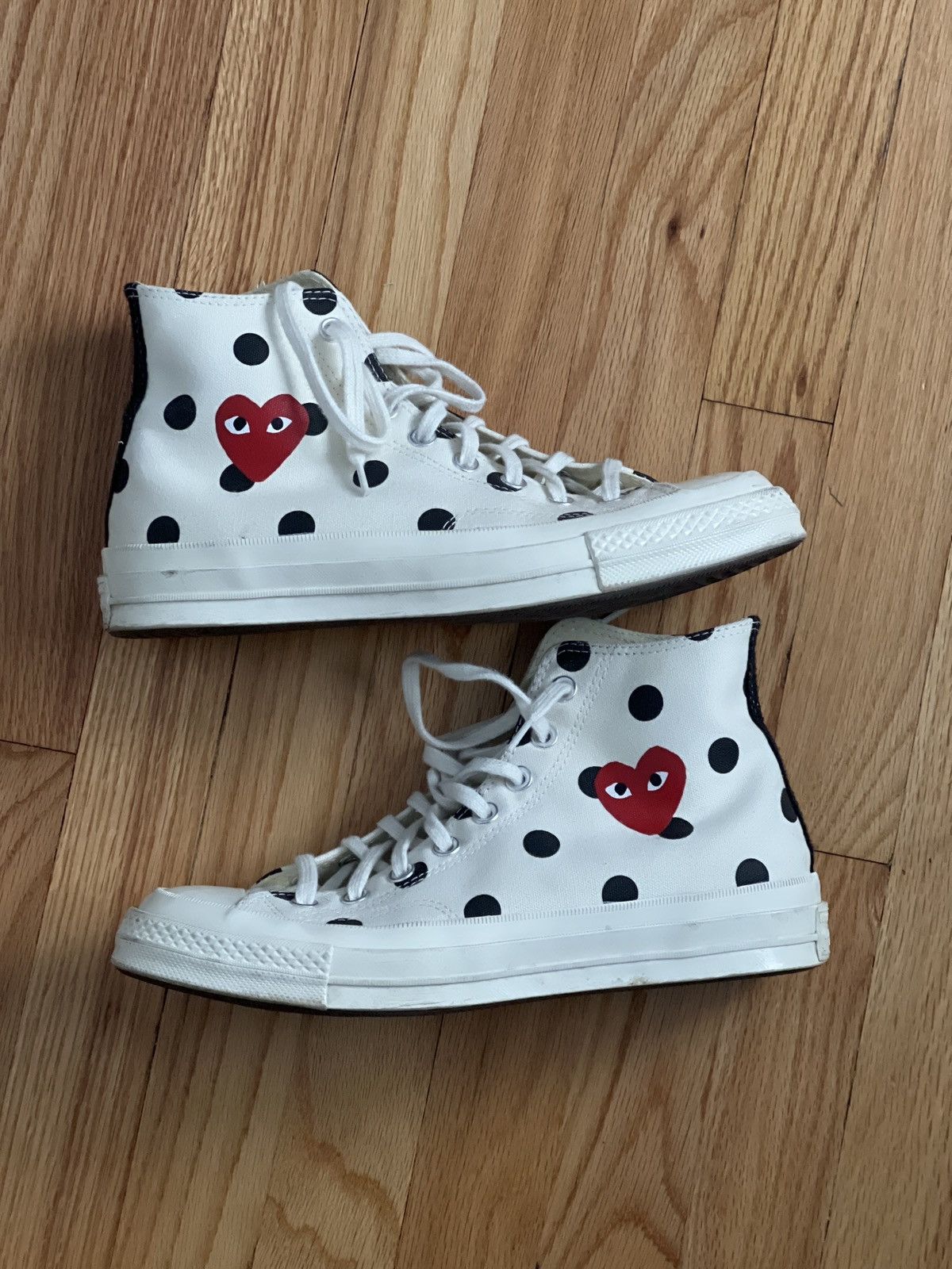 Cdg play polka dot converse best sale