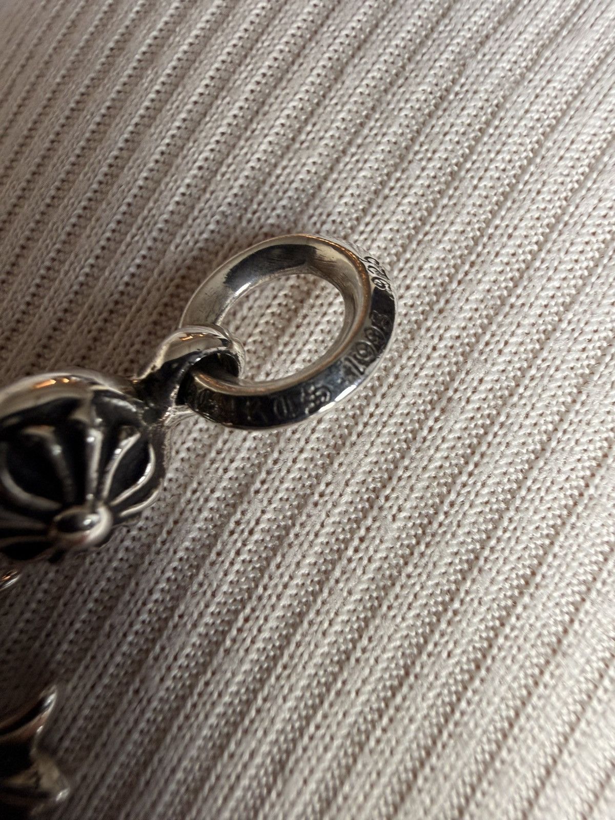 Chrome Hearts Chrome Hearts 1 Ball Tiny CH Cross Pendant + Ball Chain Size ONE SIZE - 9 Thumbnail