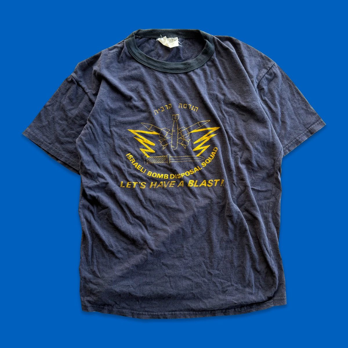 Vintage Vintage 80's IDF Israel Bomb Disposal Squad Tee Size US XL / EU 56 / 4 - 1 Thumbnail