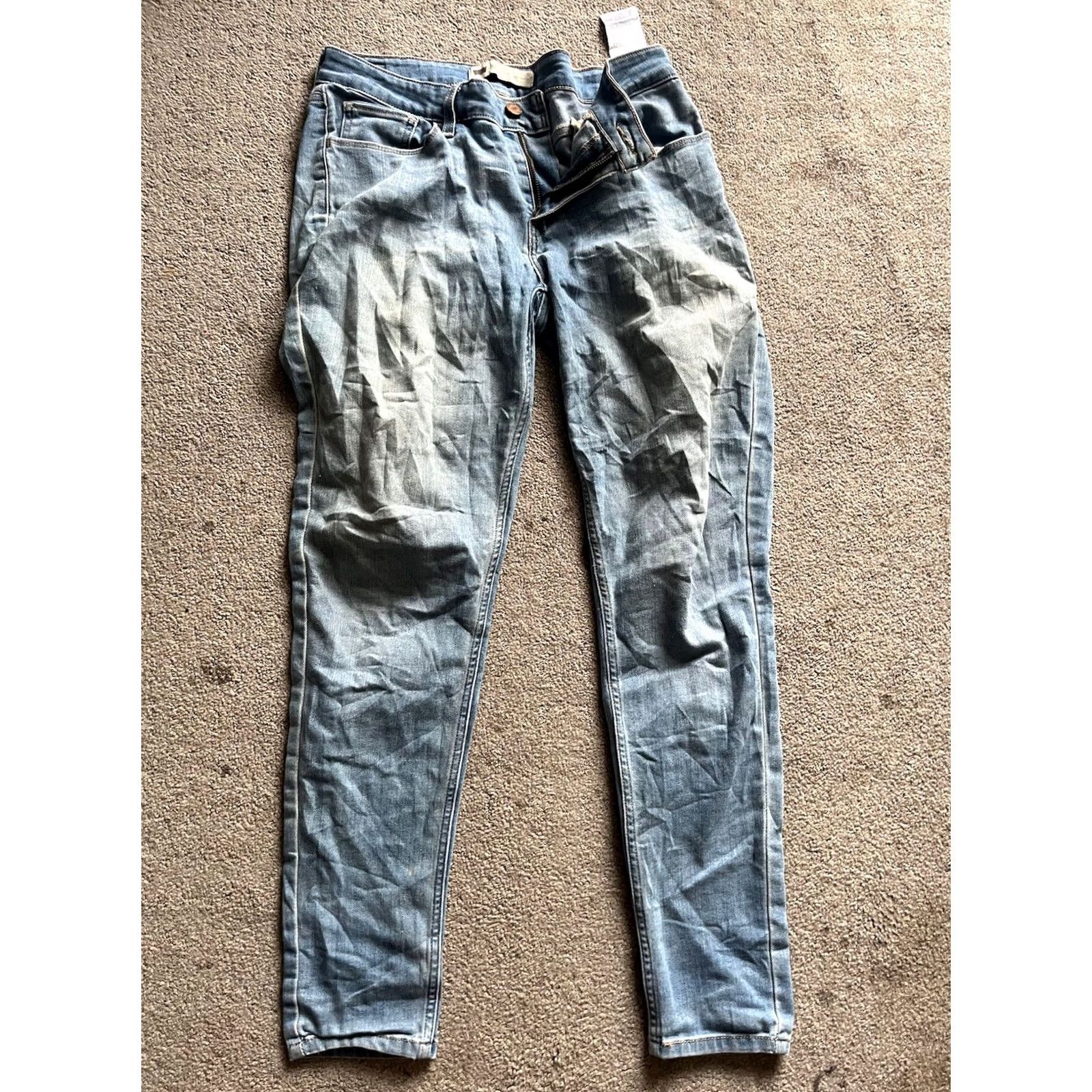 Levi's Levi's Jeans Womens 30 Blue Medium Wash Skinny (30x30) Size 30" / US 8 / IT 44 - 3 Thumbnail