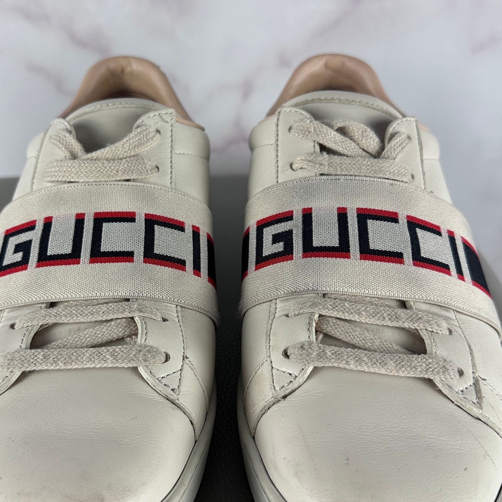 Gucci Ace Stripe White Low Sneaker Size US 5.5 / IT 35.5 - 11 Thumbnail