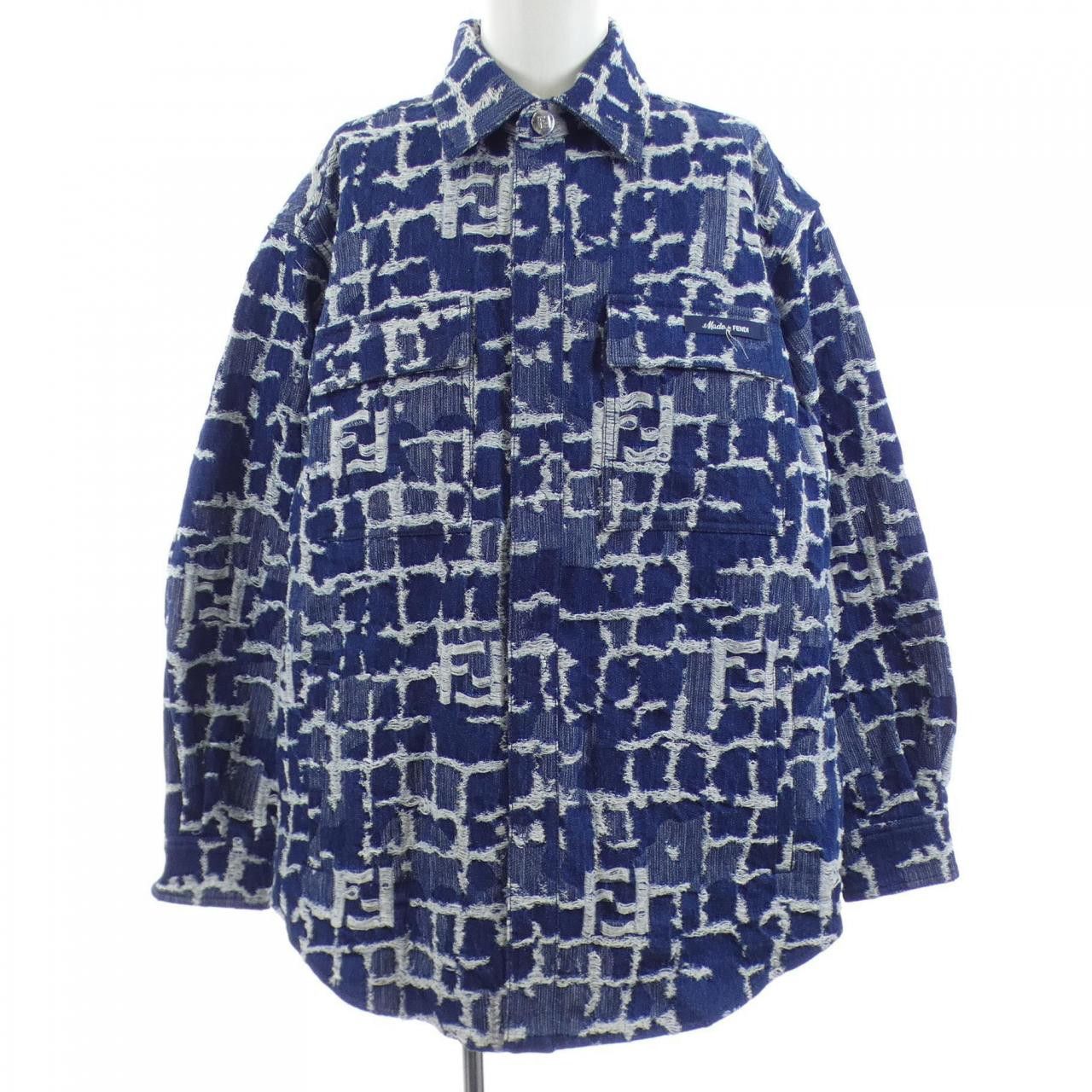 Fendi Fendi Fendi Denim Jacket Textile Outerwear FW1292 AR9N DUTY FREE for USA Size ONE SIZE - 1 Thumbnail
