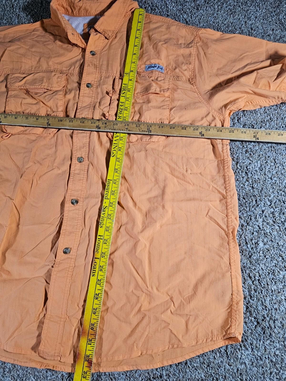 Designer Bimini Bay Outfitters XL Orange Short Sleeve Fishing Shirt Size US XL / EU 56 / 4 - 5 Thumbnail
