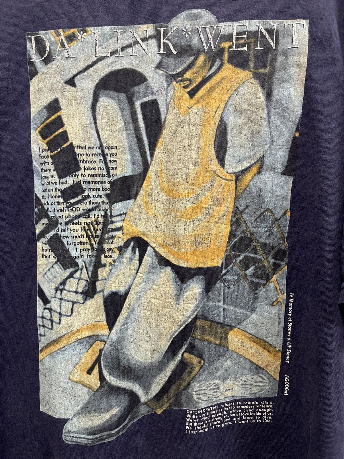 Vintage Vintage 90s Da Link Went Streetwear🔥🔥🔥 Size US XXL / EU 58 / 5 - 2 Thumbnail