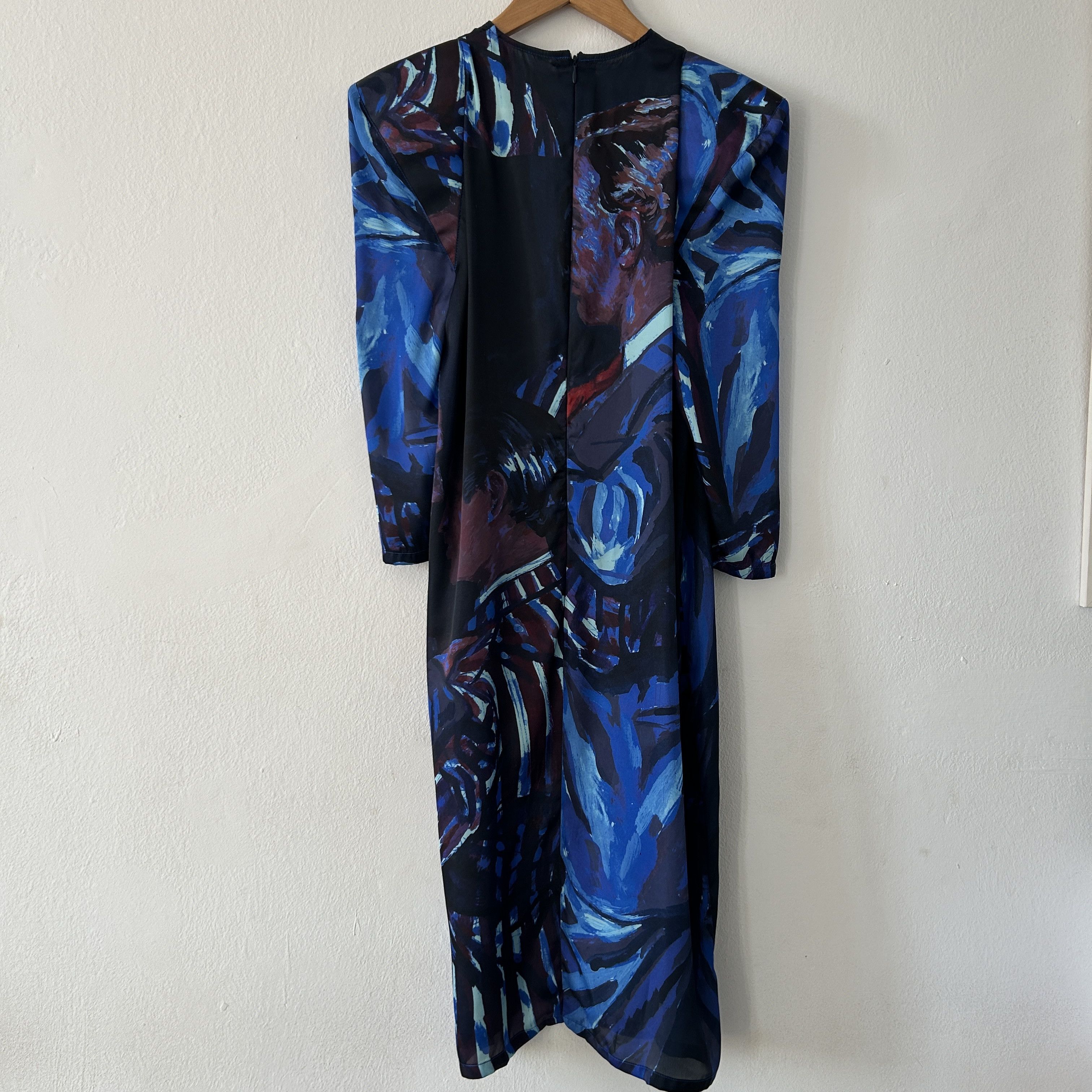 Other Handmade designer padded dancing men couple slit dress Size S / US 4 / IT 40 - 8 Thumbnail