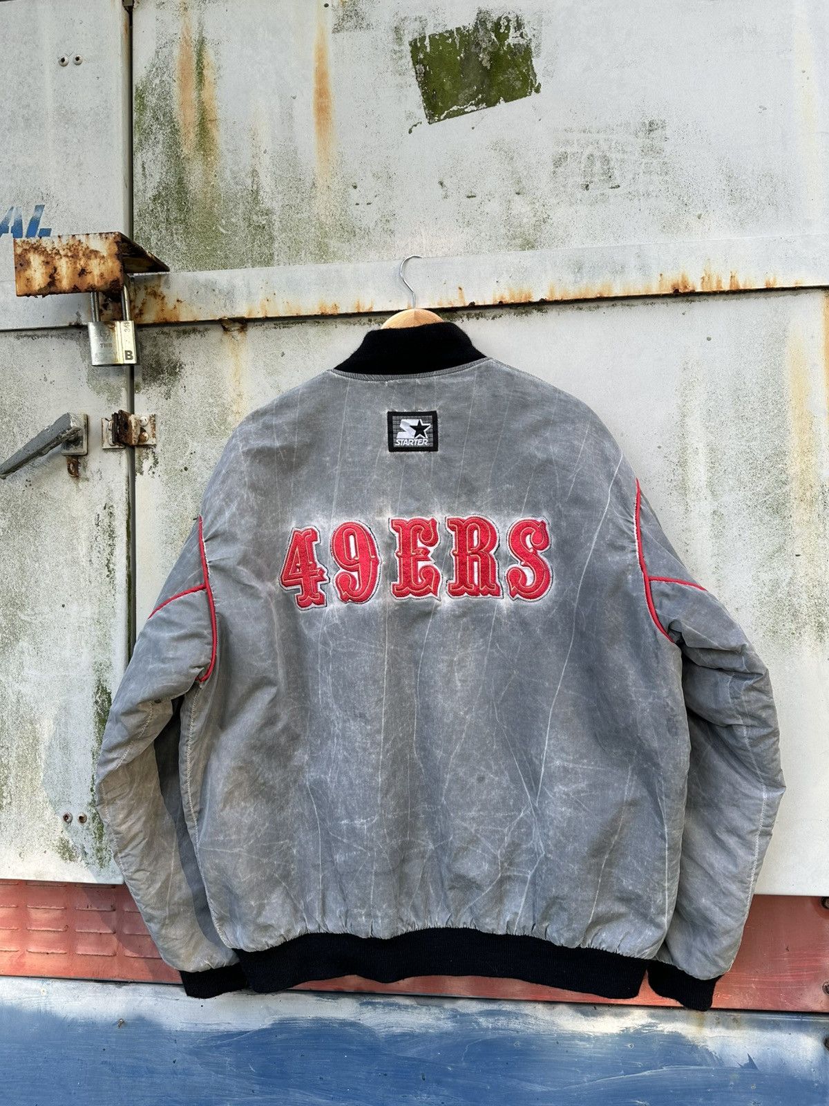 Vintage **grail**Vintage Starter San Francisco 49ers Bomber Jacket Size US XL / EU 56 / 4 - 2 Thumbnail