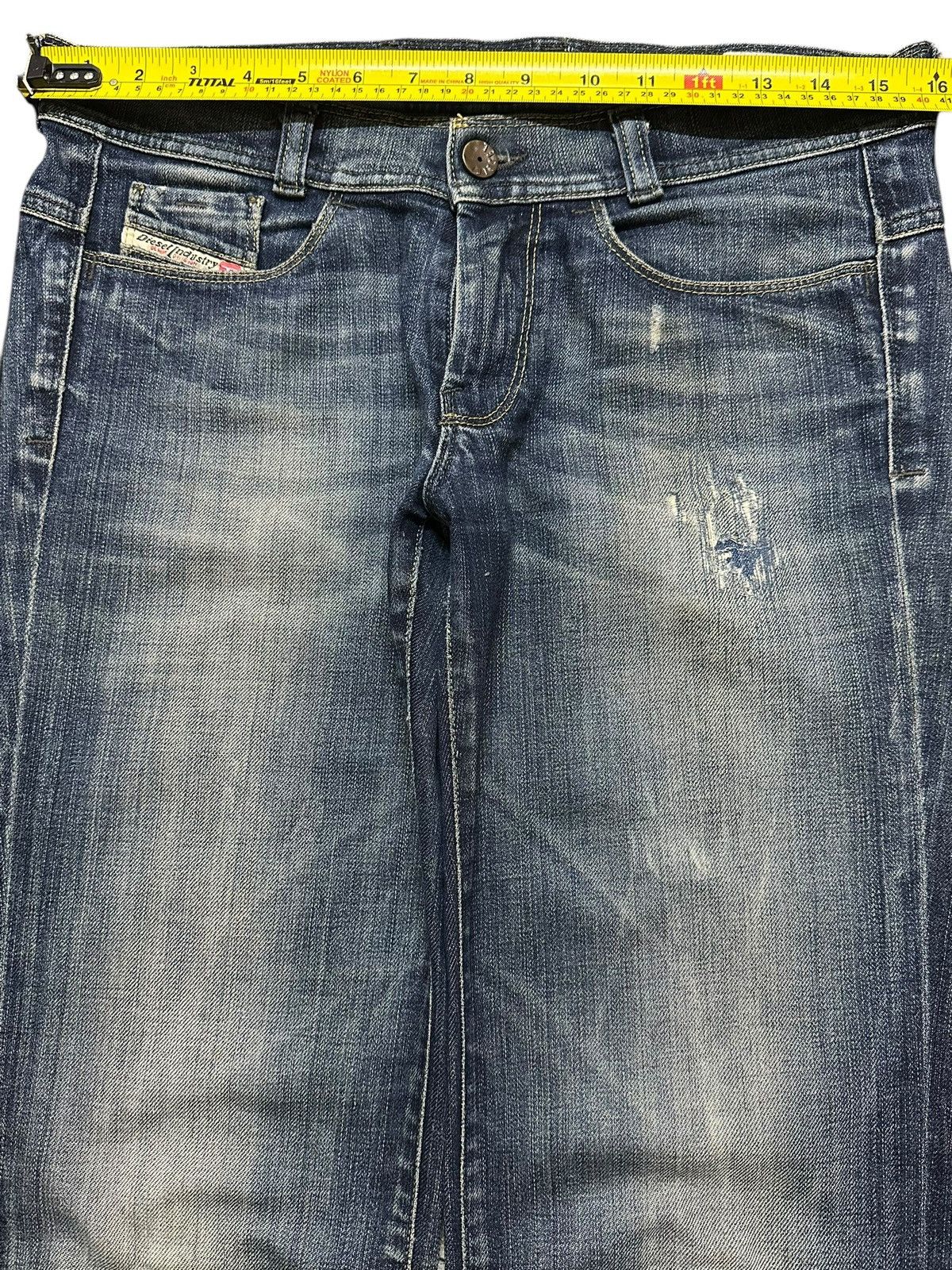 Diesel Vintage Diesel Industry Blue Faded Wash Style Jeans Size US 31 - 12 Thumbnail