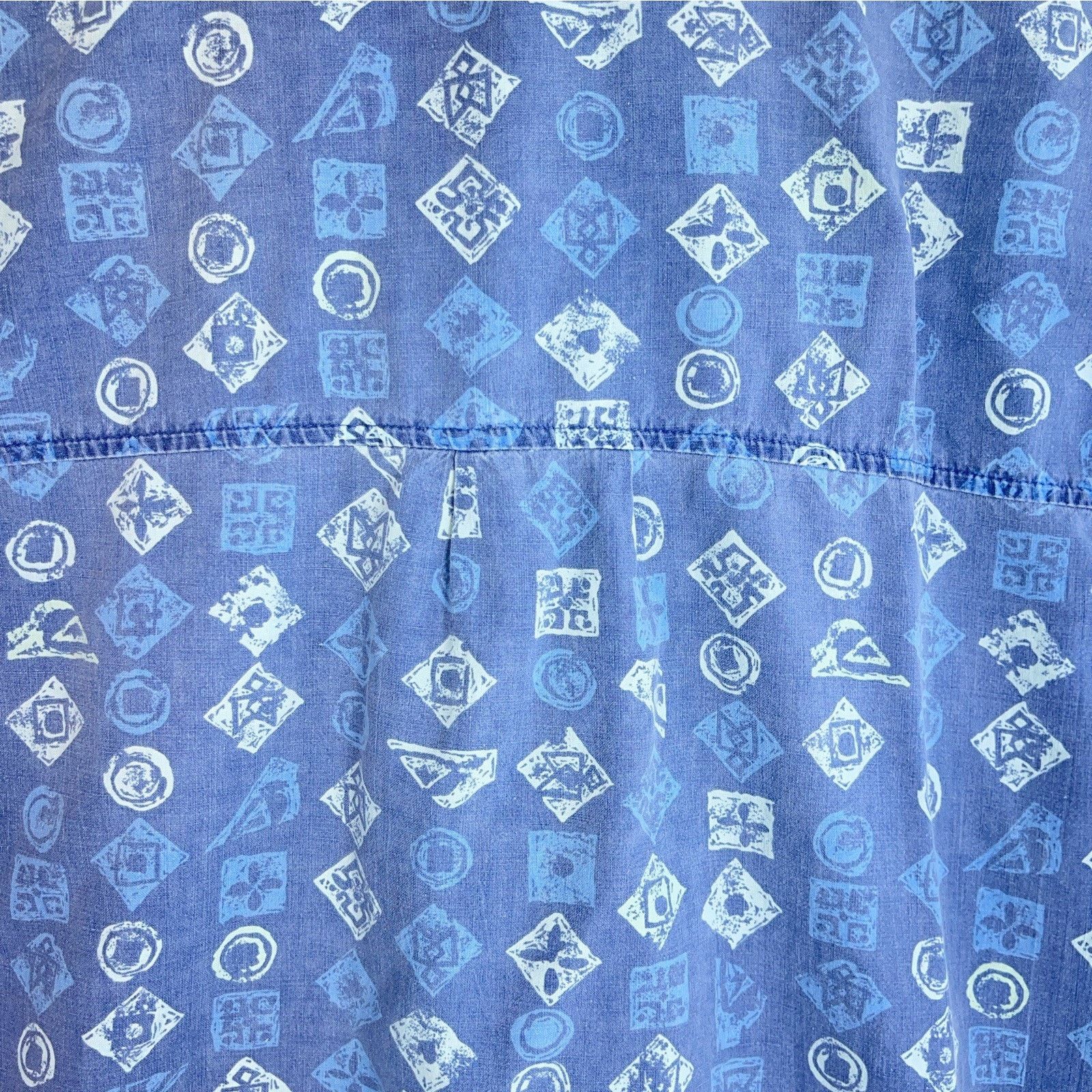 Quiksilver Quicksilver Master Plan Blue Cross Wave Shirt Men's M 90s Size US M / EU 48-50 / 2 - 7 Thumbnail