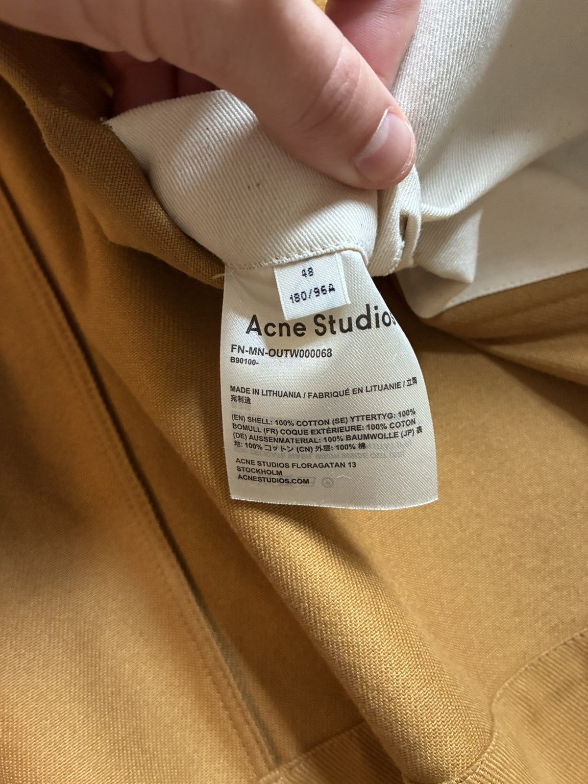 Acne Studios Acne Studios, light jacket, size 48 Size US M / EU 48-50 / 2 - 5 Thumbnail