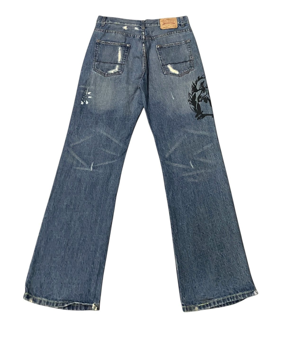 Abercrombie & Fitch Rare Design Vintage Abercrombie & Fitch Sukajan Jeans 2000s Size US 30 / EU 46 - 2 Thumbnail