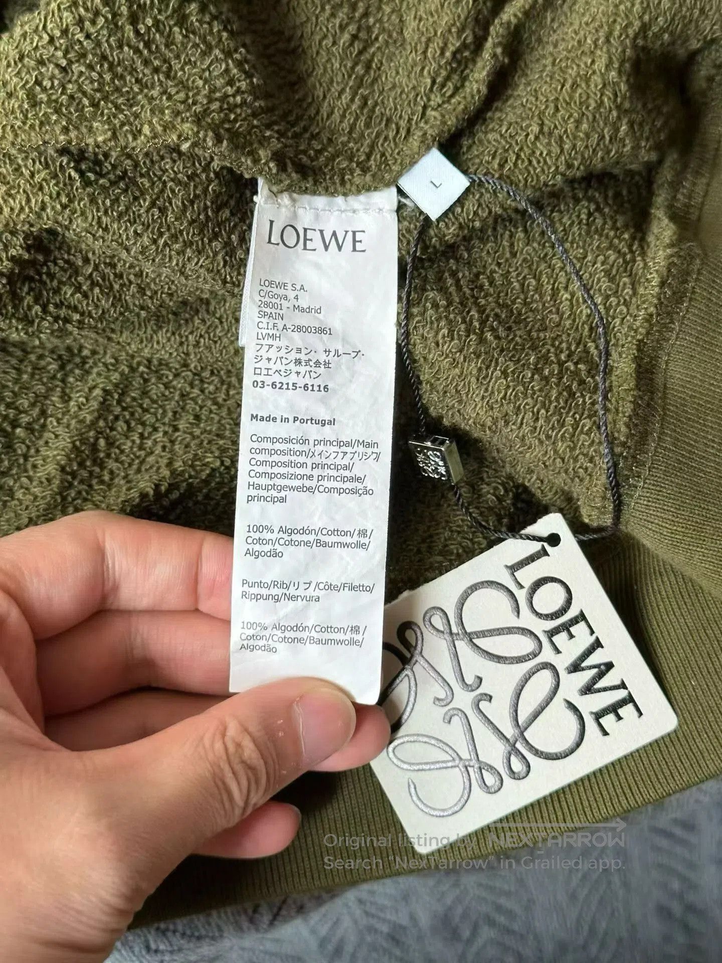 Loewe Loewe Embroidered Logo Hoodie. Size US L / EU 52-54 / 3 - 3 Thumbnail