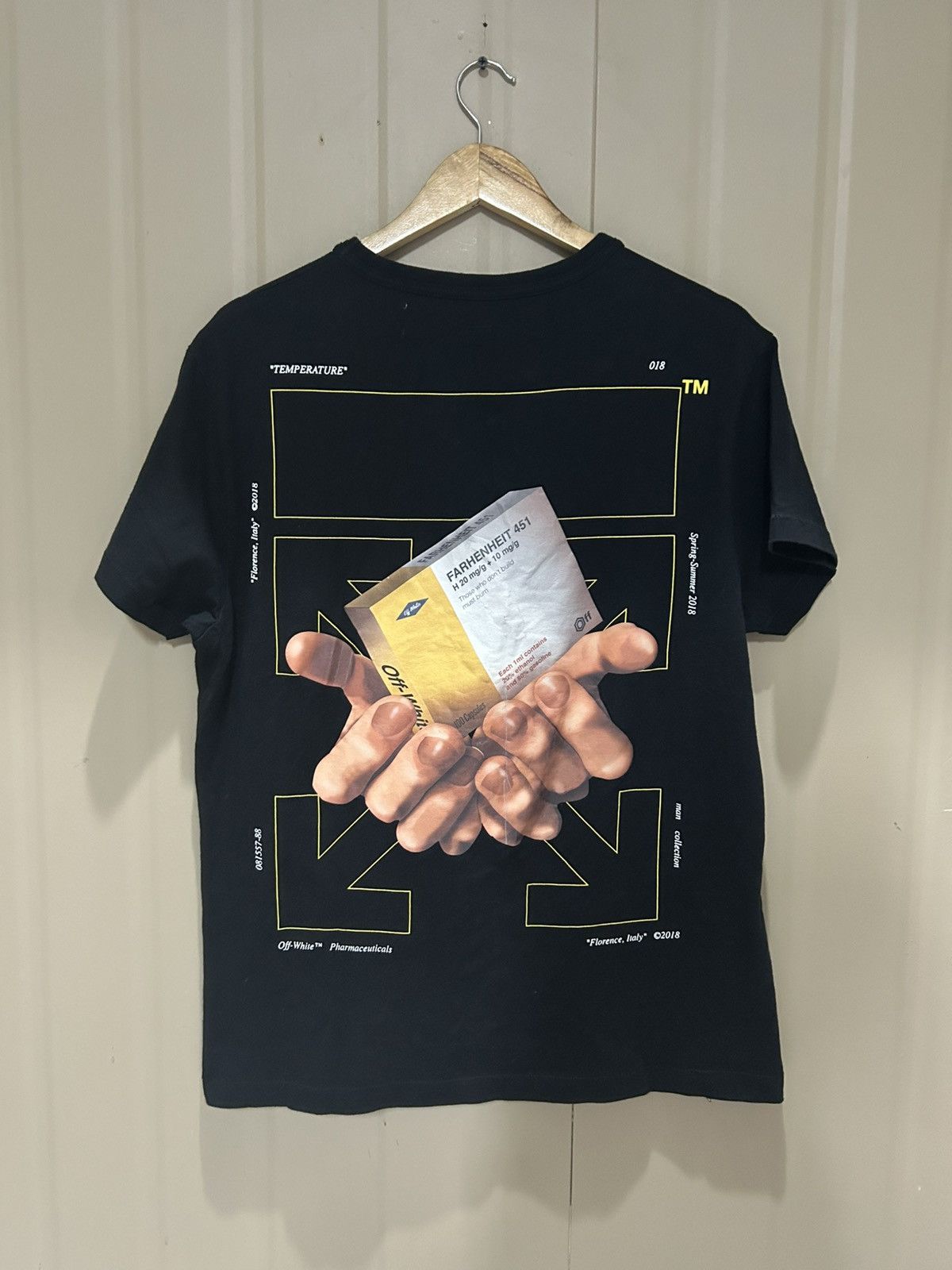 Off-White Off-White - Arrows Hands Pharma Tee Size US XXS / EU 40 - 1 Thumbnail