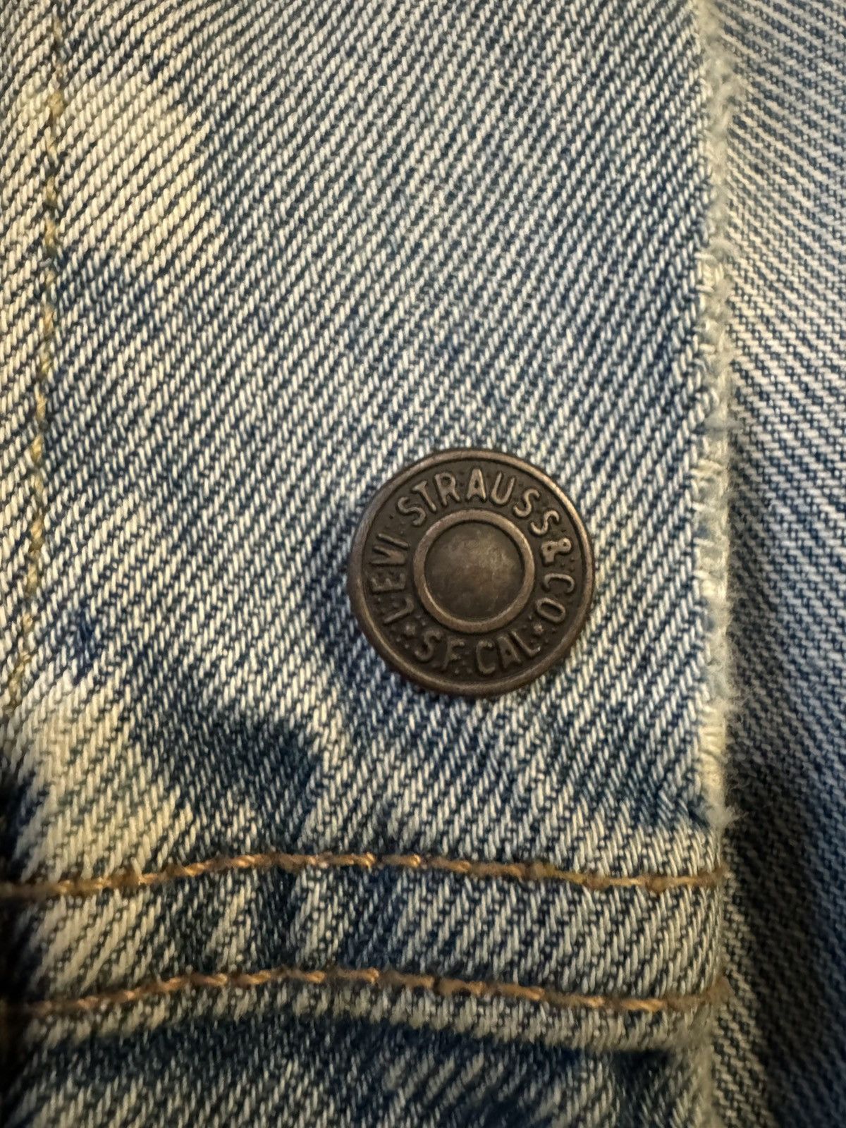 Levi's Levis Denim Trucker Jacket Size US L / EU 52-54 / 3 - 3 Thumbnail