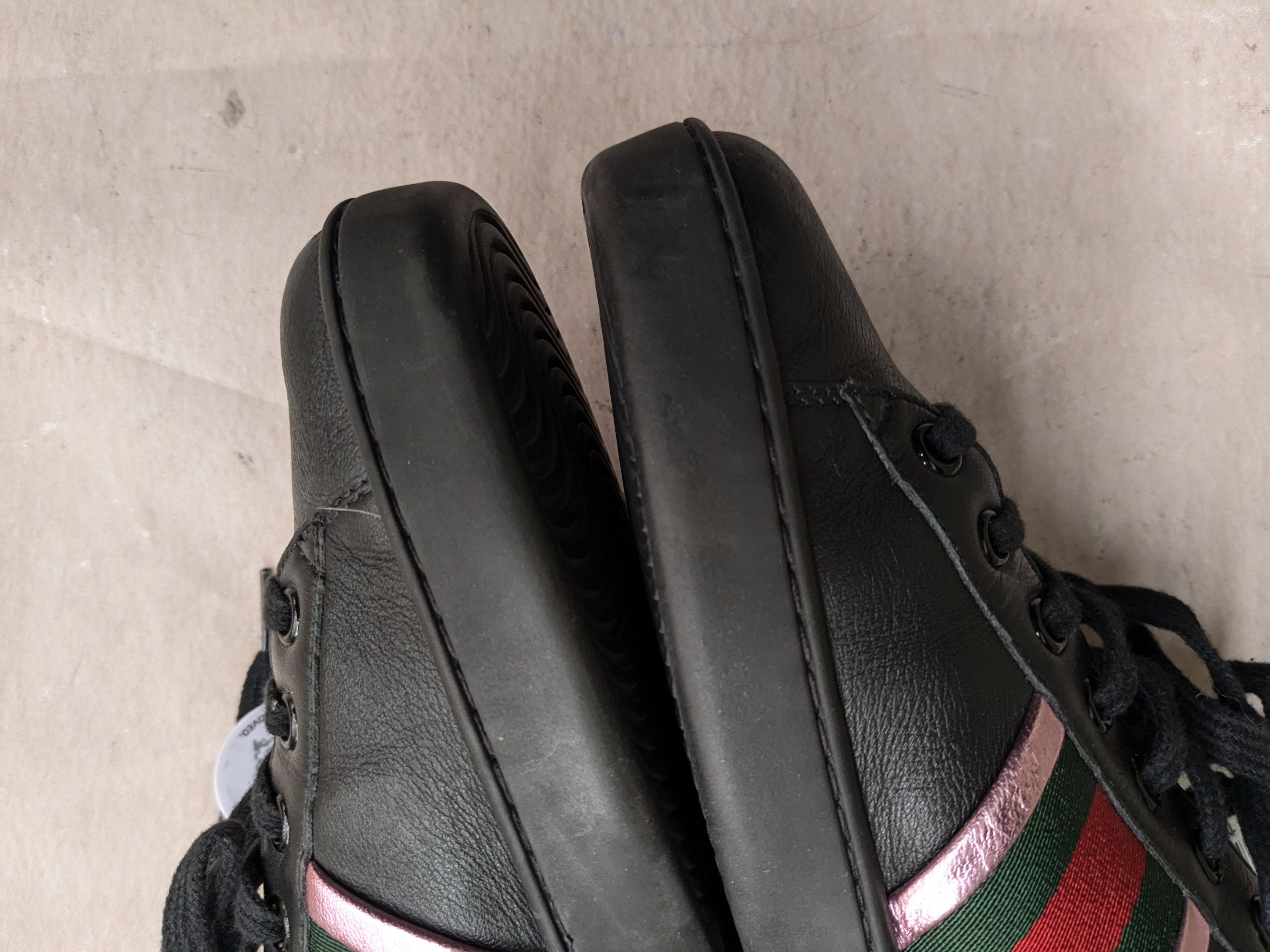Gucci Gucci Ace Sneakers Fire Flame 8.5 Logo Low Tops 440724 Size US 8.5 / EU 41-42 - 12 Thumbnail