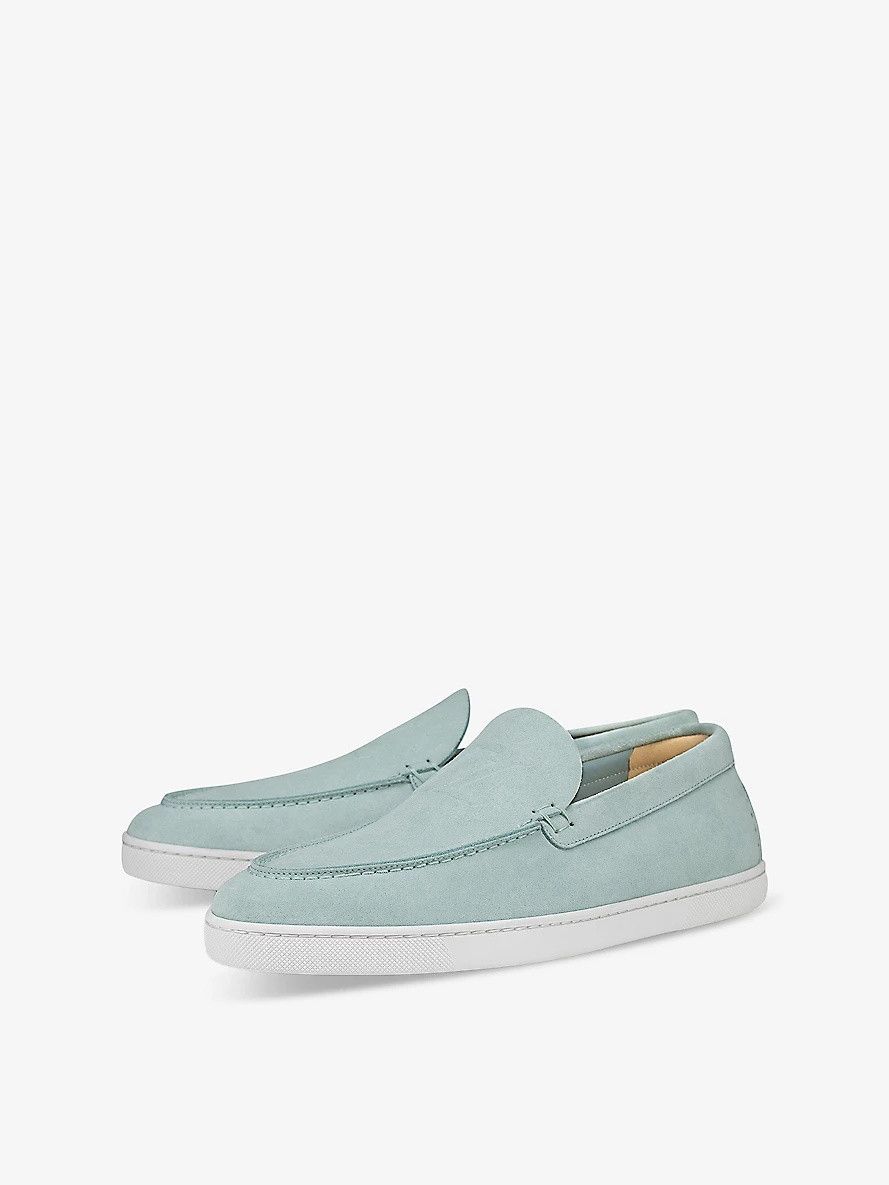 Christian Louboutin o1s1wg110425 Varsiboat Flat in Iceberg Size US 7 / EU 40 - 1 Thumbnail