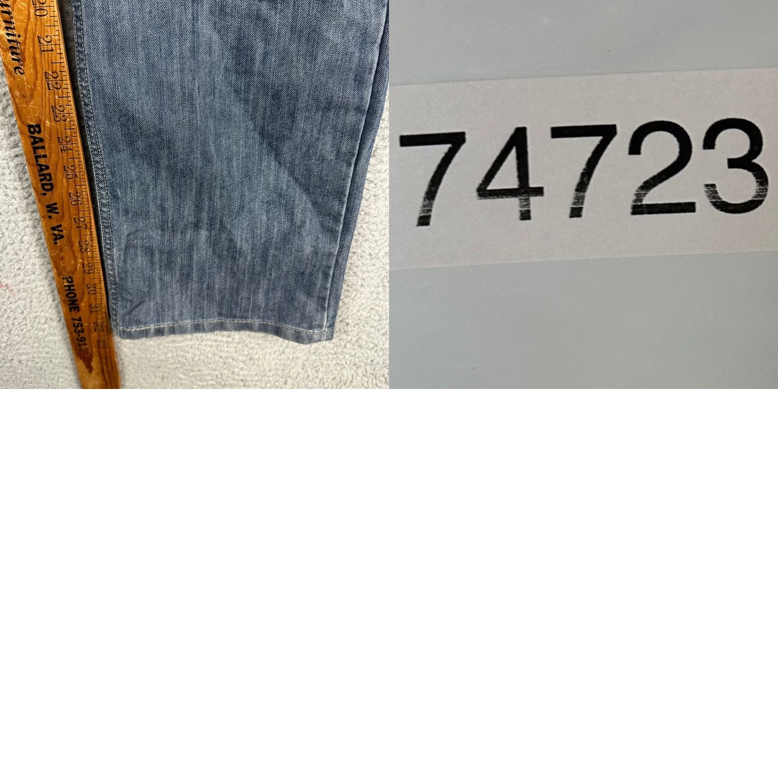 Levi's Levi's 514 Mens Straight Fit Jeans 38X32 Blue Distressed Red Tab 5 Pocket Denim Jeans Regular Waist 38 Inseam 32 Womens Mens? Size US 38 / EU 54 - 8 Thumbnail