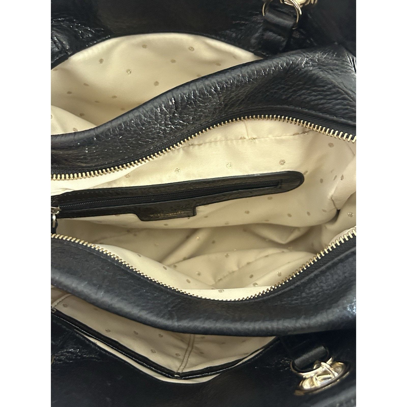 Kate Spade Kate Spade Black Metallic Quilted Leather Shimmer Bag Size ONE SIZE - 20 Thumbnail