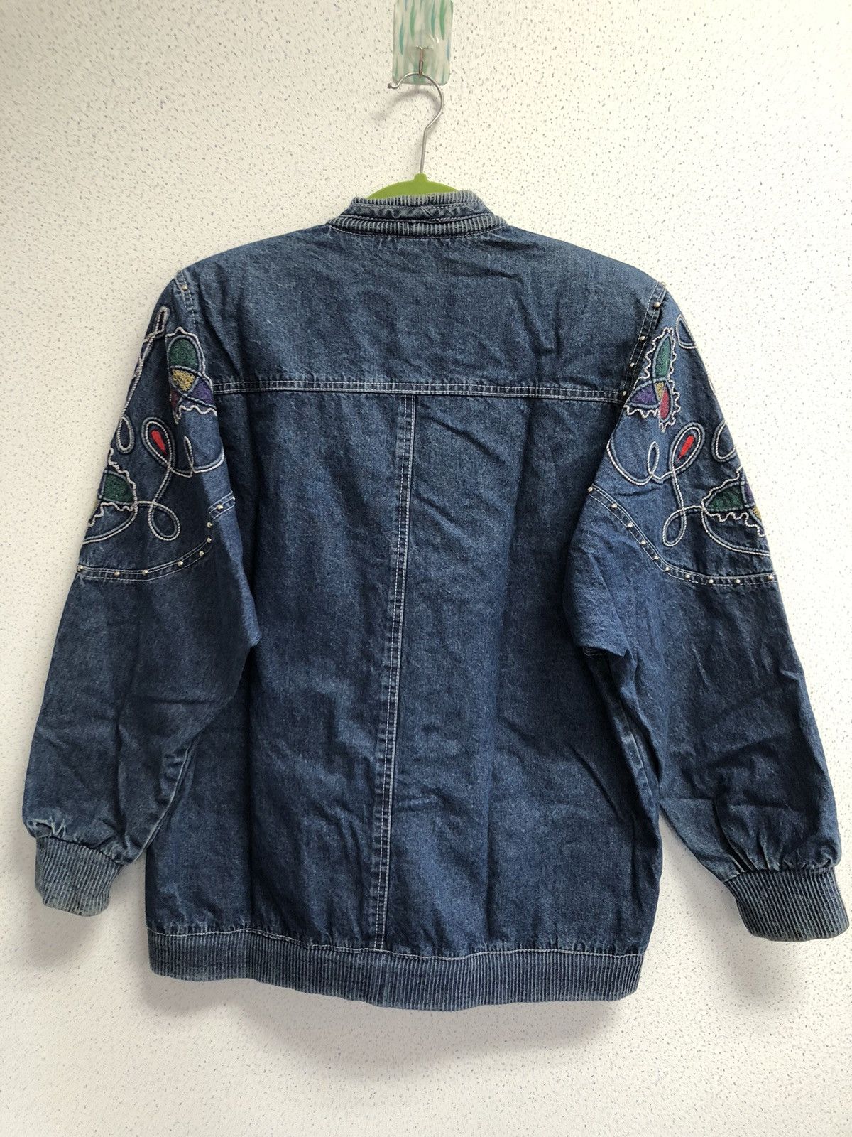 Vintage Unbranded Nice Designed Denim Jacket Size US L / EU 52-54 / 3 - 4 Thumbnail