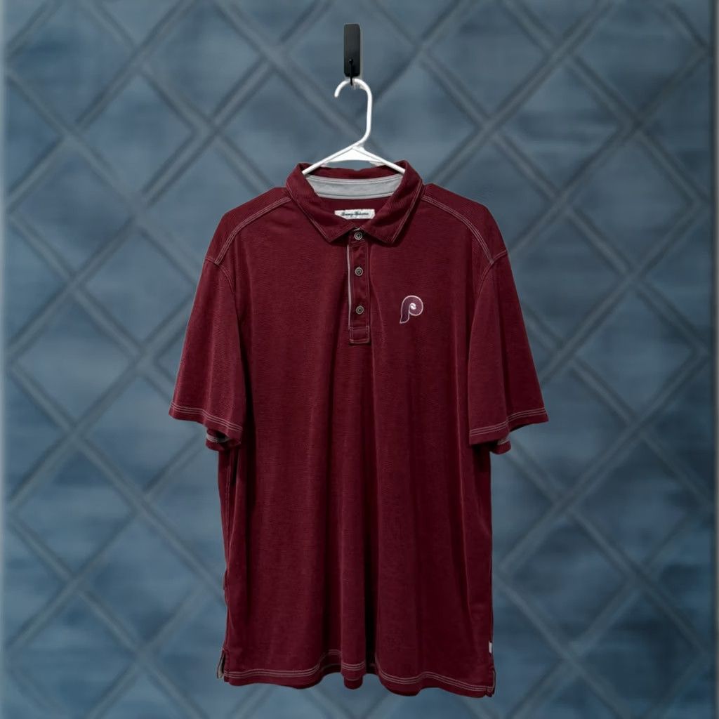 Tommy Bahama Tommy Bahama Polo Shirt XL Red Adult Mens Island Zone Supima Cotton Size US XL / EU 56 / 4 - 1 Thumbnail