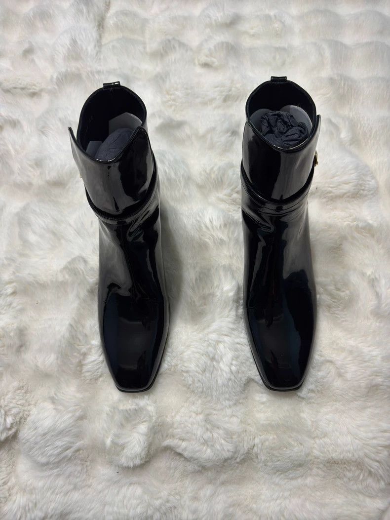 Saint Laurent Paris Saint laurent paris Gold buckle patent leather men's boots Size US 9 / EU 42 - 2 Thumbnail
