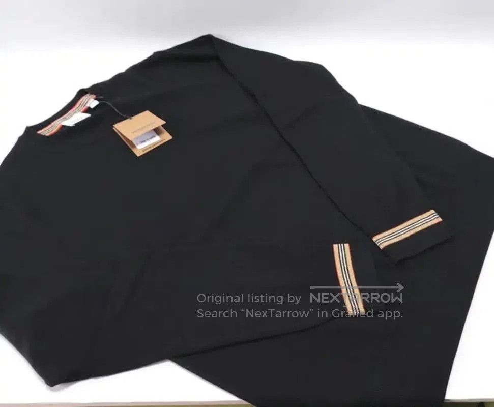 Burberry Burberry Men's Black Logo Knitted Sweater. Size US S / EU 44-46 / 1 - 4 Thumbnail