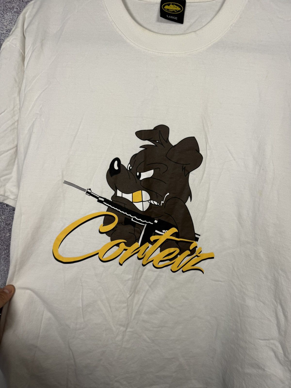 Corteiz Oversized Printed Logo T-Shirt Large