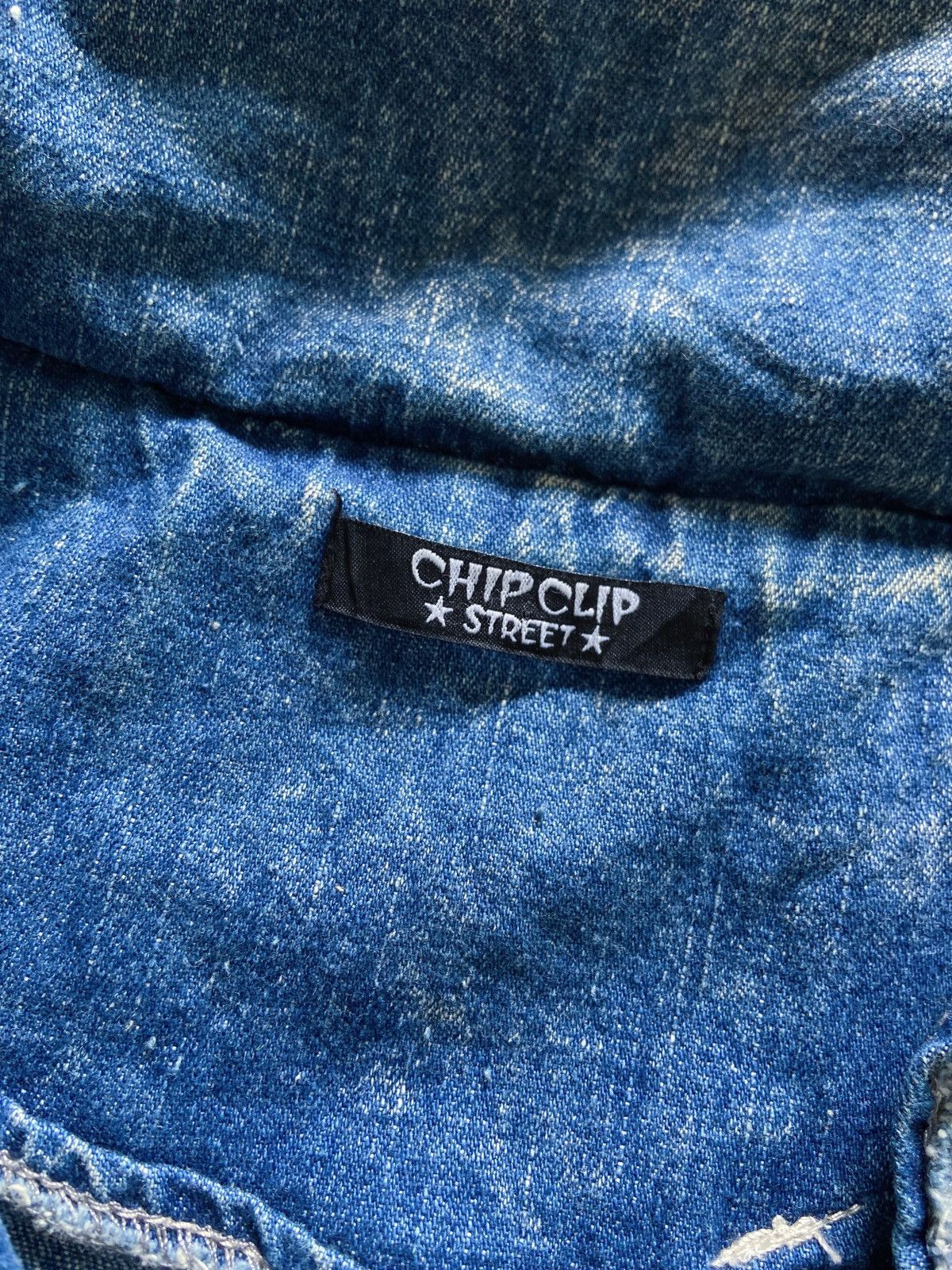 Japanese Brand CHIP CLIP STREET BLUE DENIM WASHED STYLE BONO ZIP JACKET Size US M / EU 48-50 / 2 - 14 Thumbnail