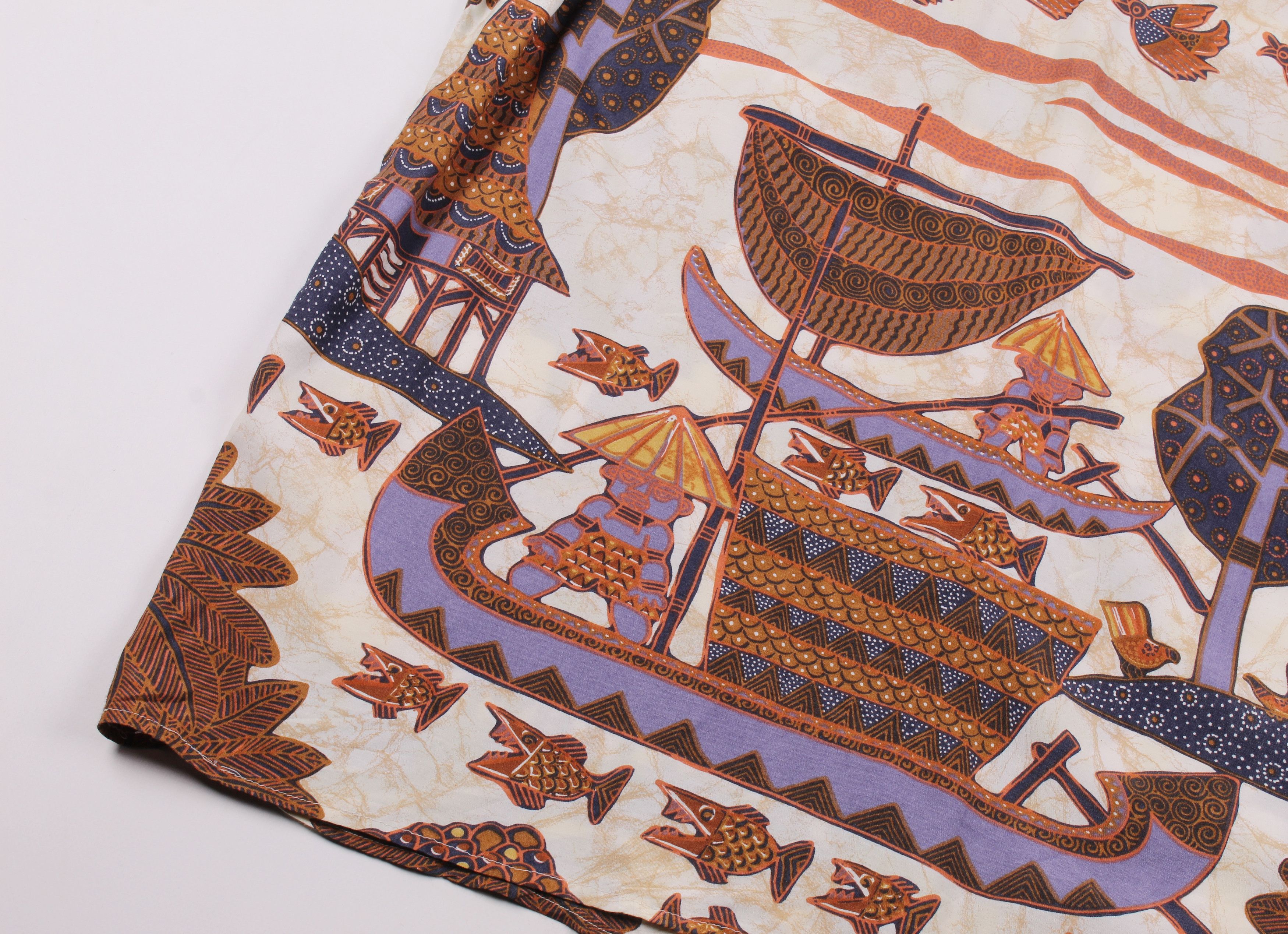 Vintage Vintage Beautiful Ethno Printed Short Sleeve Shirt Size US M / EU 48-50 / 2 - 8 Thumbnail
